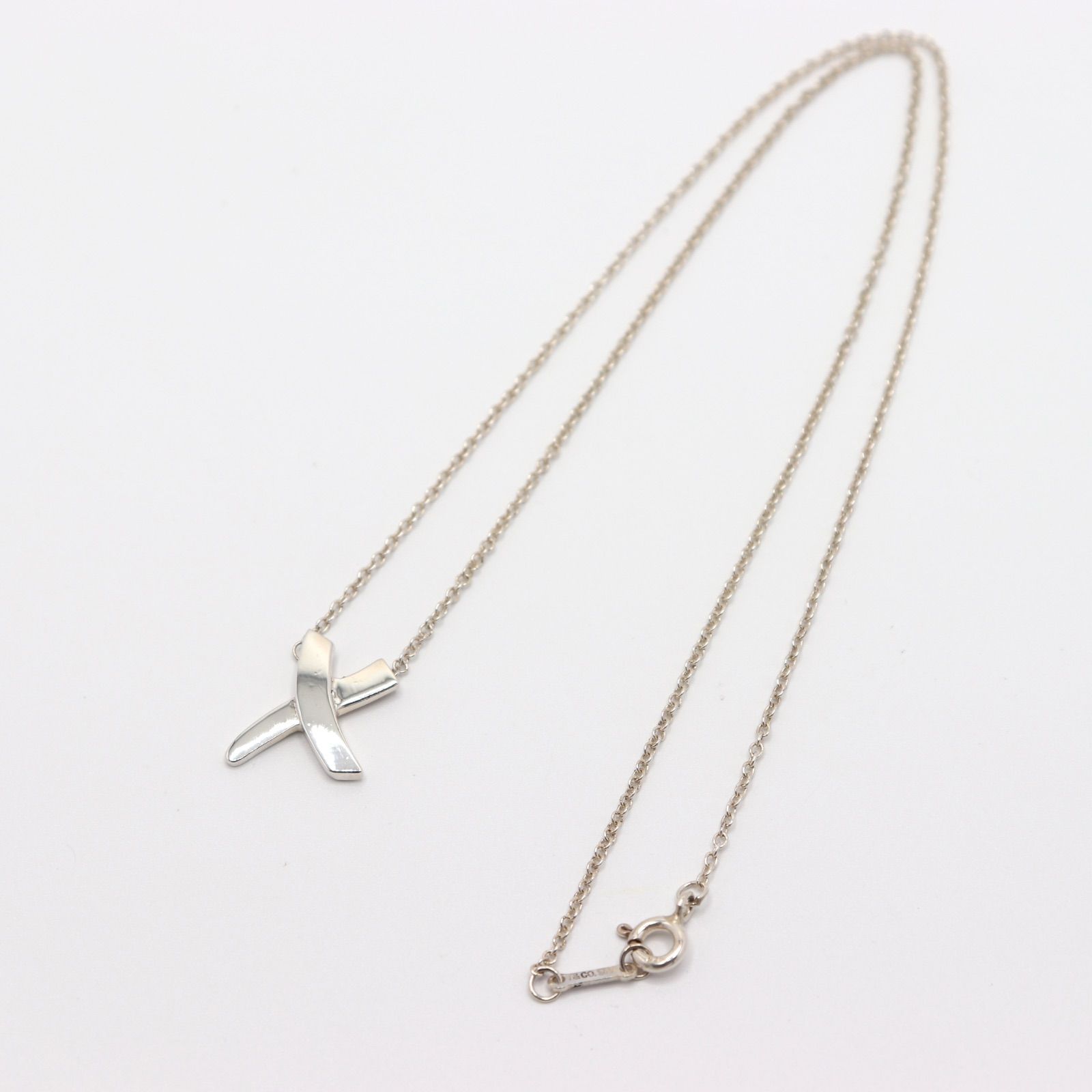 Tiffany&Co. ティファニー キス ネックレス シルバー 925 - メルカリ