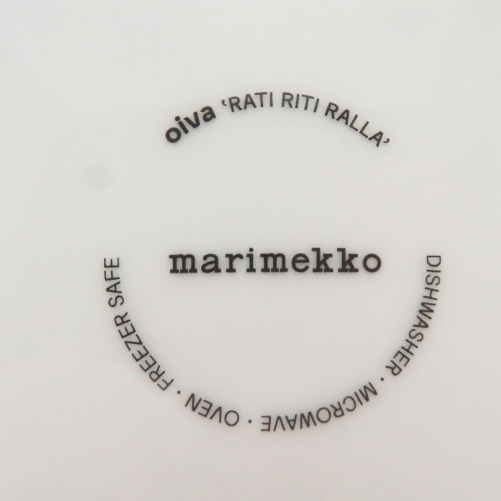 美品 marimekko マリメッコ Rati Riti Ralla ラティリティラッラ ボウル スクエアプレート マグカップ 3点 セット 北欧 SO4139C2