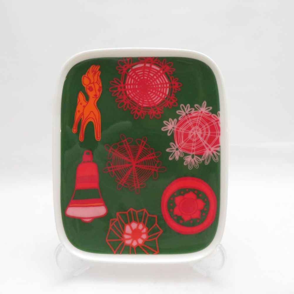 美品 marimekko マリメッコ Rati Riti Ralla ラティリティラッラ ボウル スクエアプレート マグカップ 3点 セット 北欧 SO4139C2