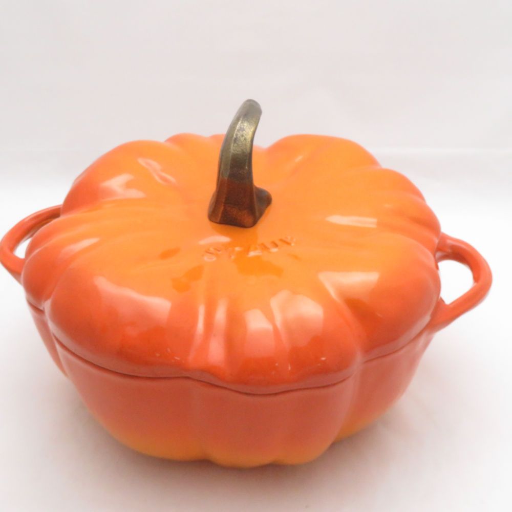 美品 STAUB ストウブ パンプキンココット 両手鍋 24cm かぼちゃ SO4128Z 20,700円