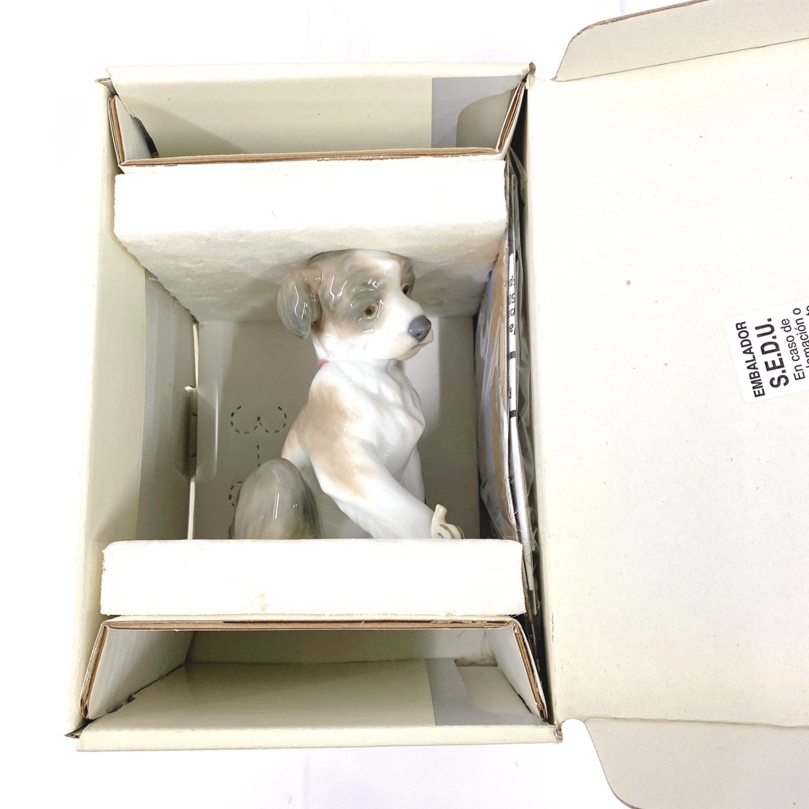 値下 未使用品 リアドロ Lladro ニューフレンド犬とかたつむり LLADO/リヤドロ ニューフレンド 犬とかたつむり - メルカリ