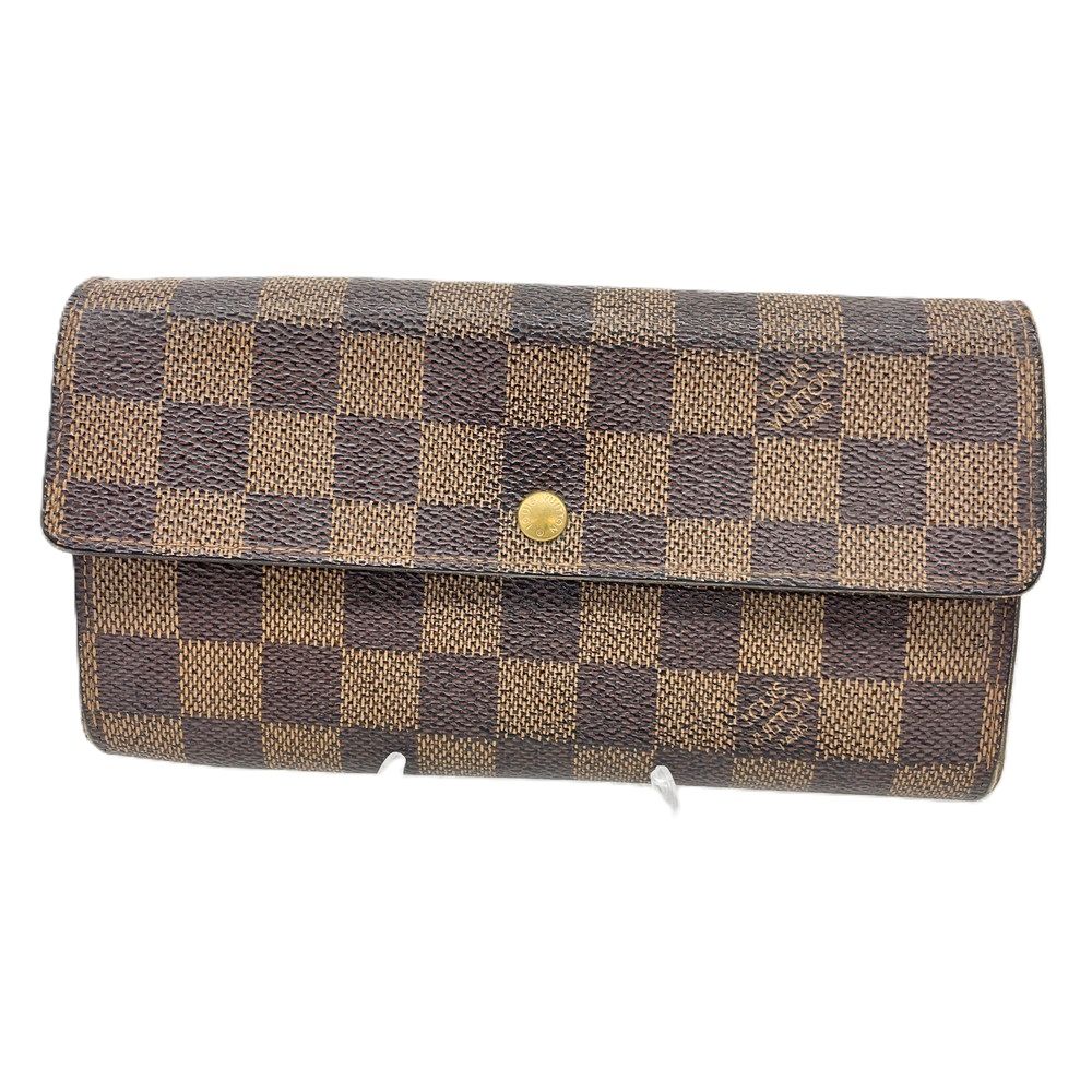 ルイ・ヴィトン LOUIS VUITTON 長財布 ダミエ ポルト モネ クレディ