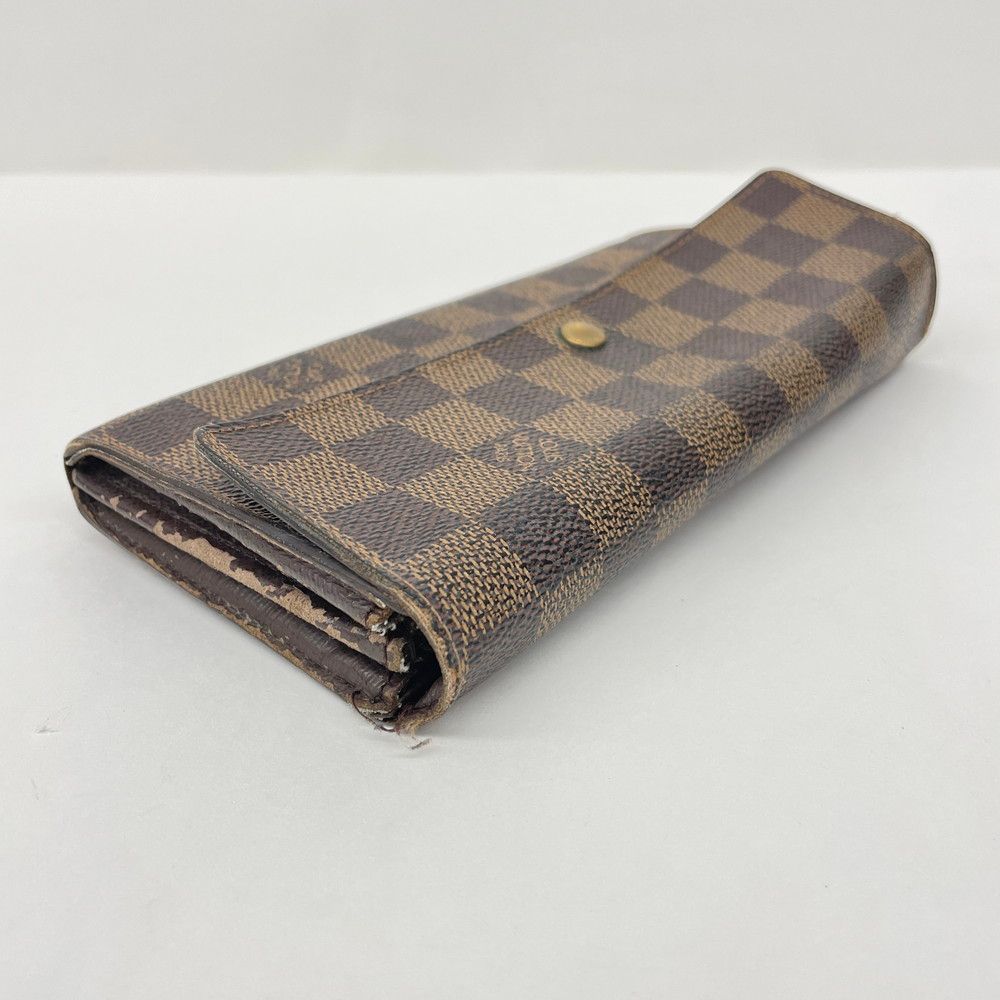 ルイ・ヴィトン LOUIS VUITTON 長財布 ダミエ ポルト モネ クレディ
