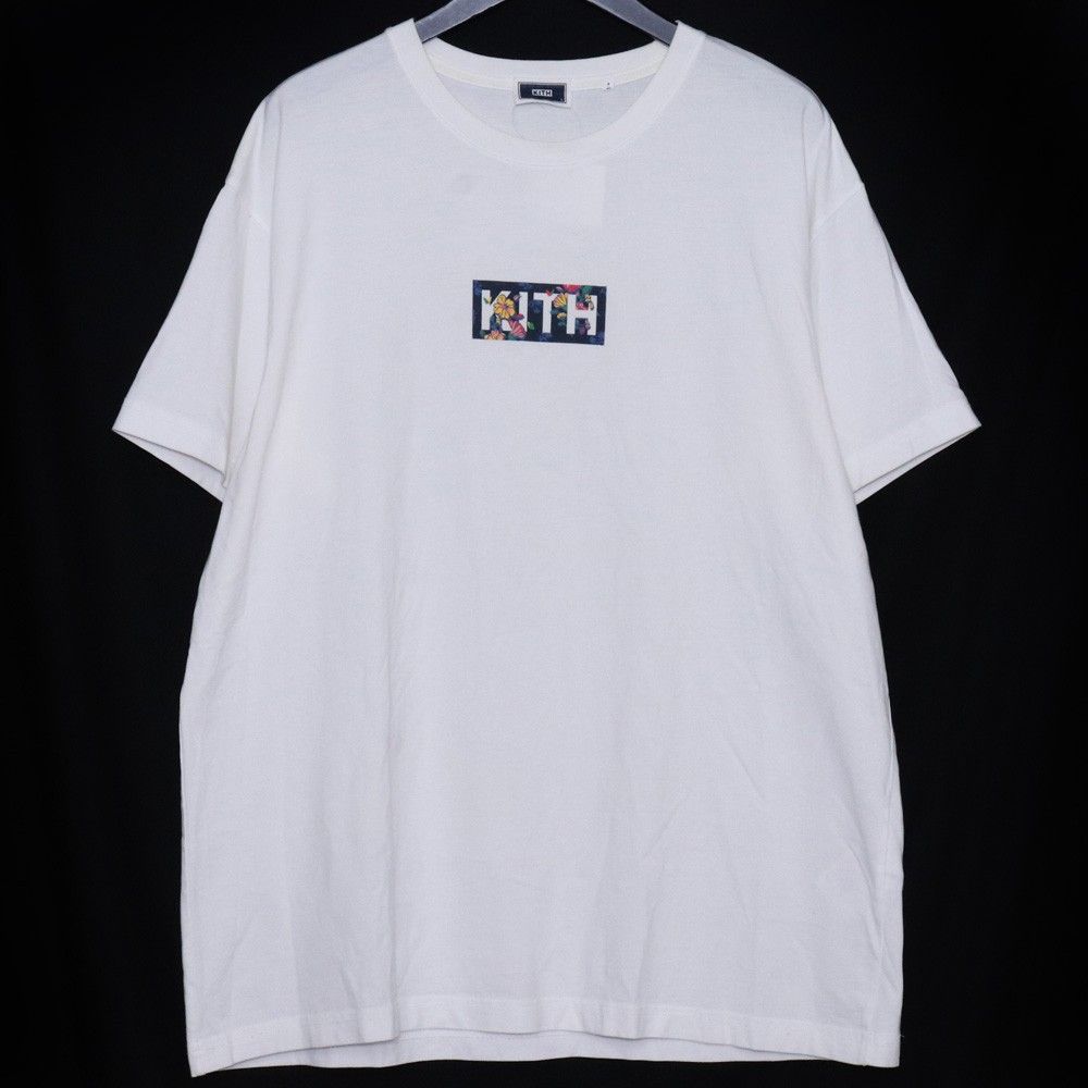 KITH Begonia Floral Classic Logo Tee Lサイズ ホワイト - メルカリ