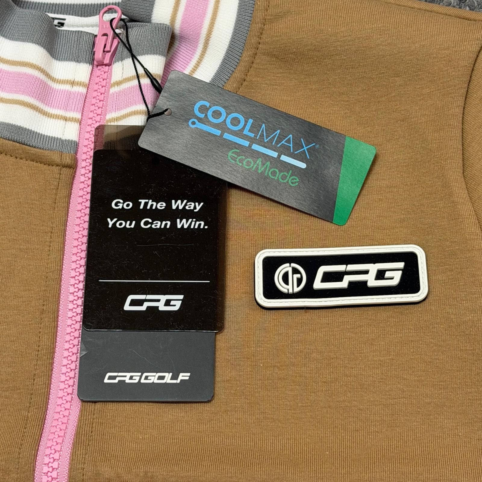 参考上代24200円 未使用 CPG GOLF 半袖ジップシャツ ゴルフウェア