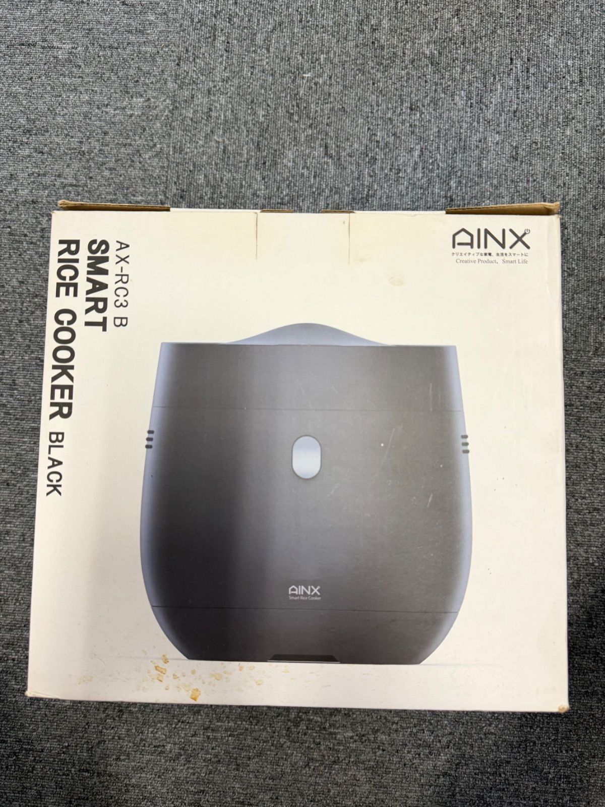通電確認済】AINX 糖質カット炊飯器 AX-RC3 B ブラック - メルカリ