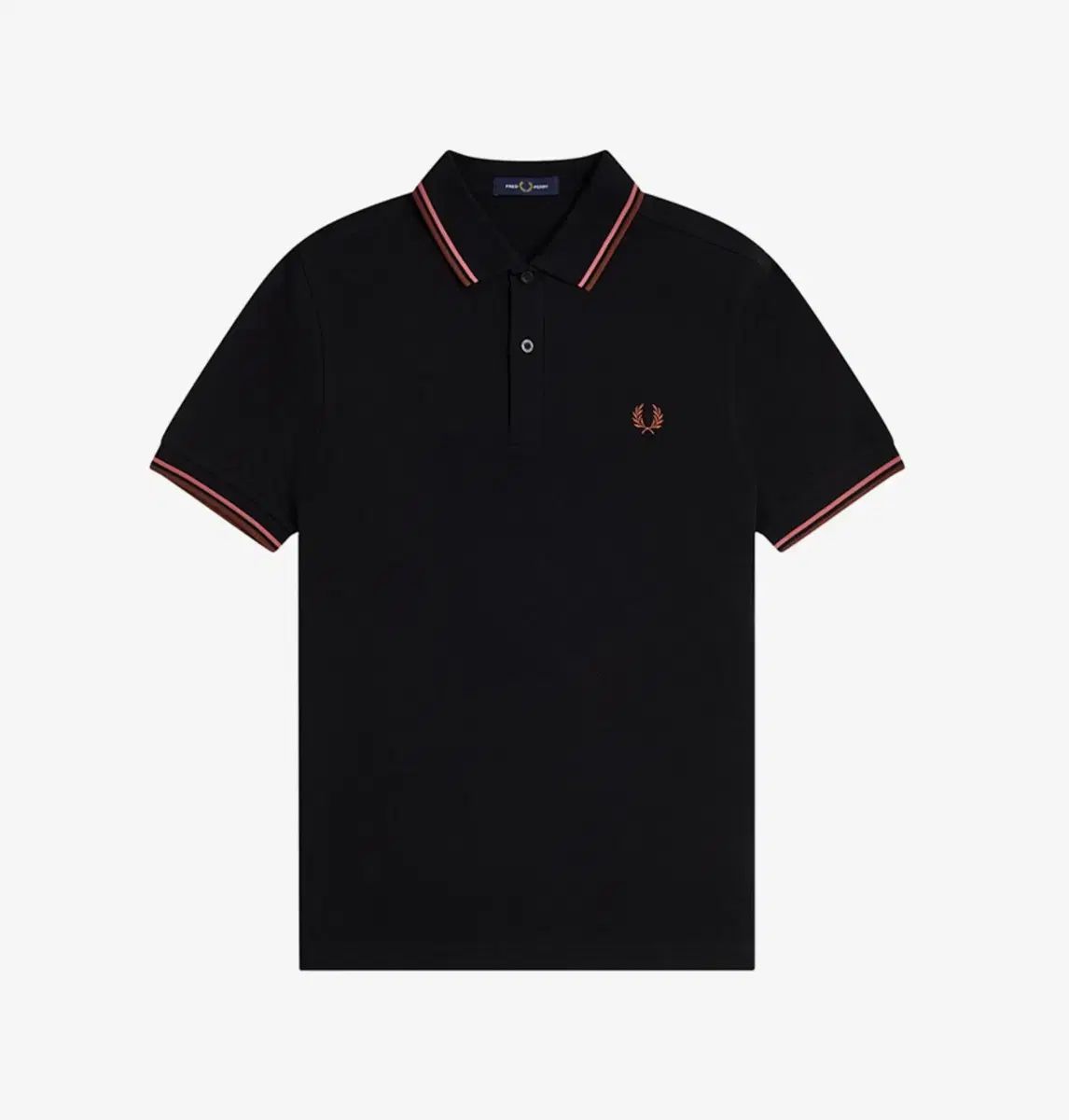 XL フレッドペリー ピケ シャツ ブラック/ファーティーピンク 新品 PK Tシャツ 11,361円