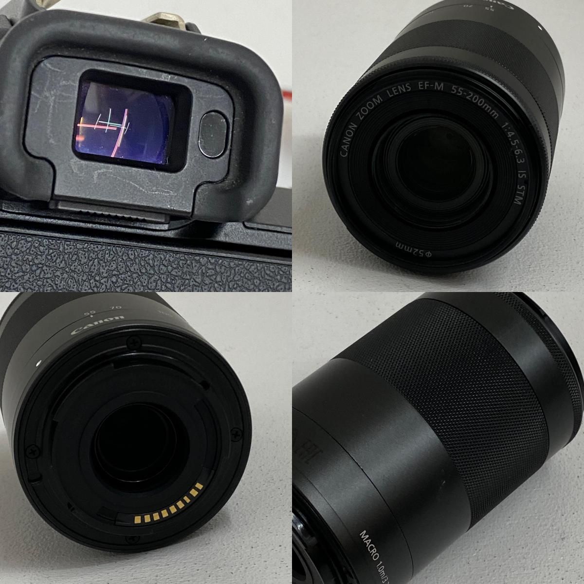 【加古川店】 Canon EOS Kiss M2 ダブルズームキット DS426843 ミラーレス キャノン EF-M APS-C 2410万画素 WiFi対応 内箱なし 【405】 加古川店】 Canon EOS Kiss M2 ダブルズームキット DS426843 ミラー