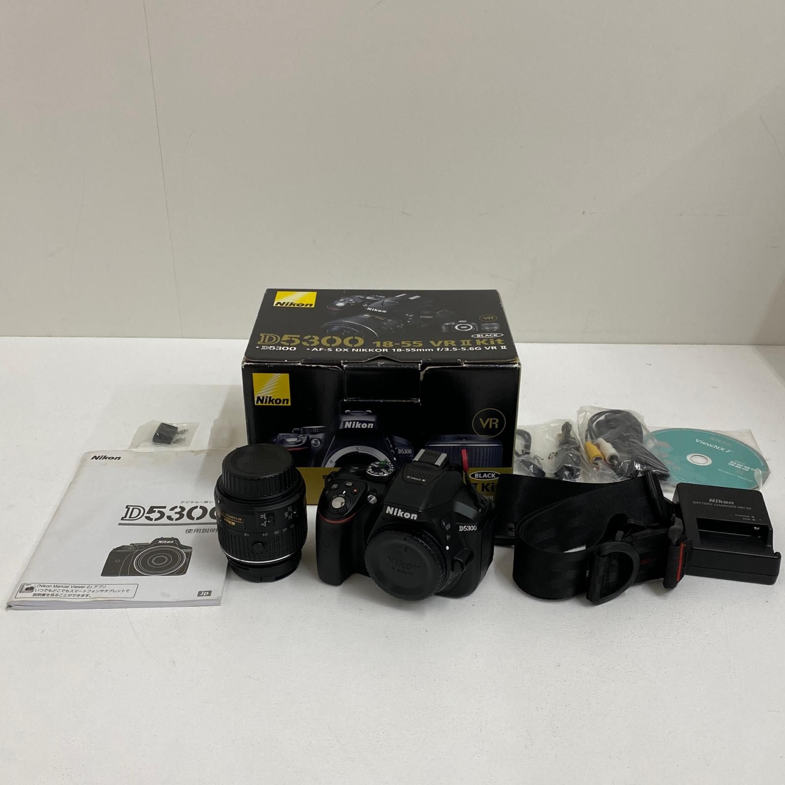 【加古川店】 Nikon D5300 18-55 VR IIレンズキット MSIP-CMI-NKR-D5300 一眼レフ ニコン F APS-C 2416万画素 WiFi対応 【405】