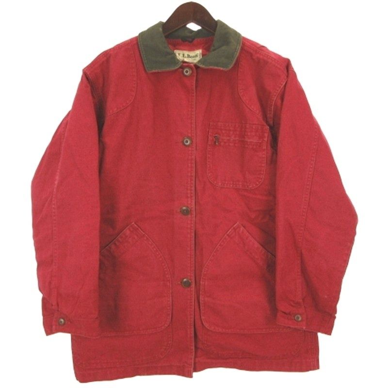 エルエルビーン L.L.BEAN ハンティング ジャケット ダック地 USA製 レッド M