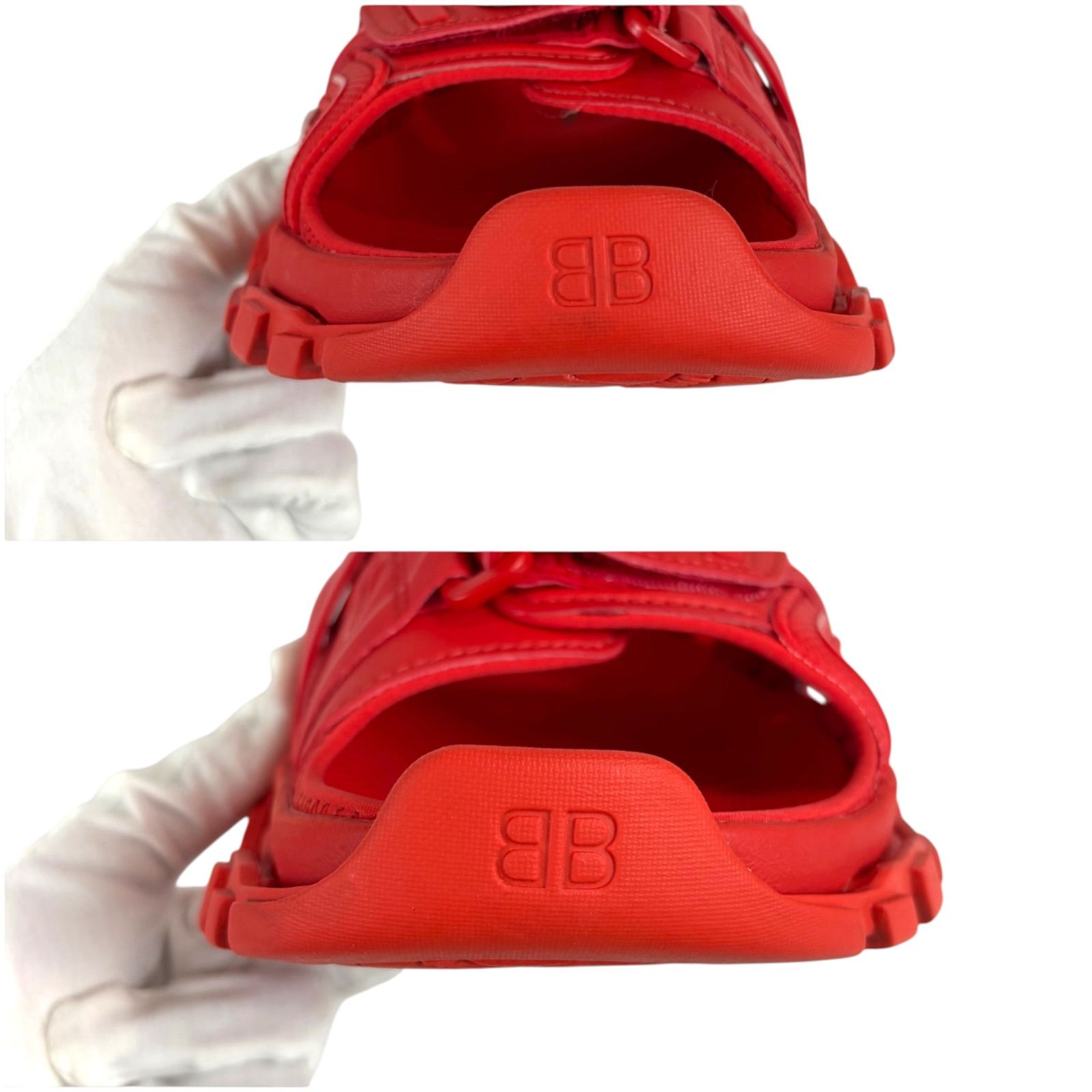 BALENCIAGA Track Sandal FULL RED 42 バレンシアガマジックテープ式