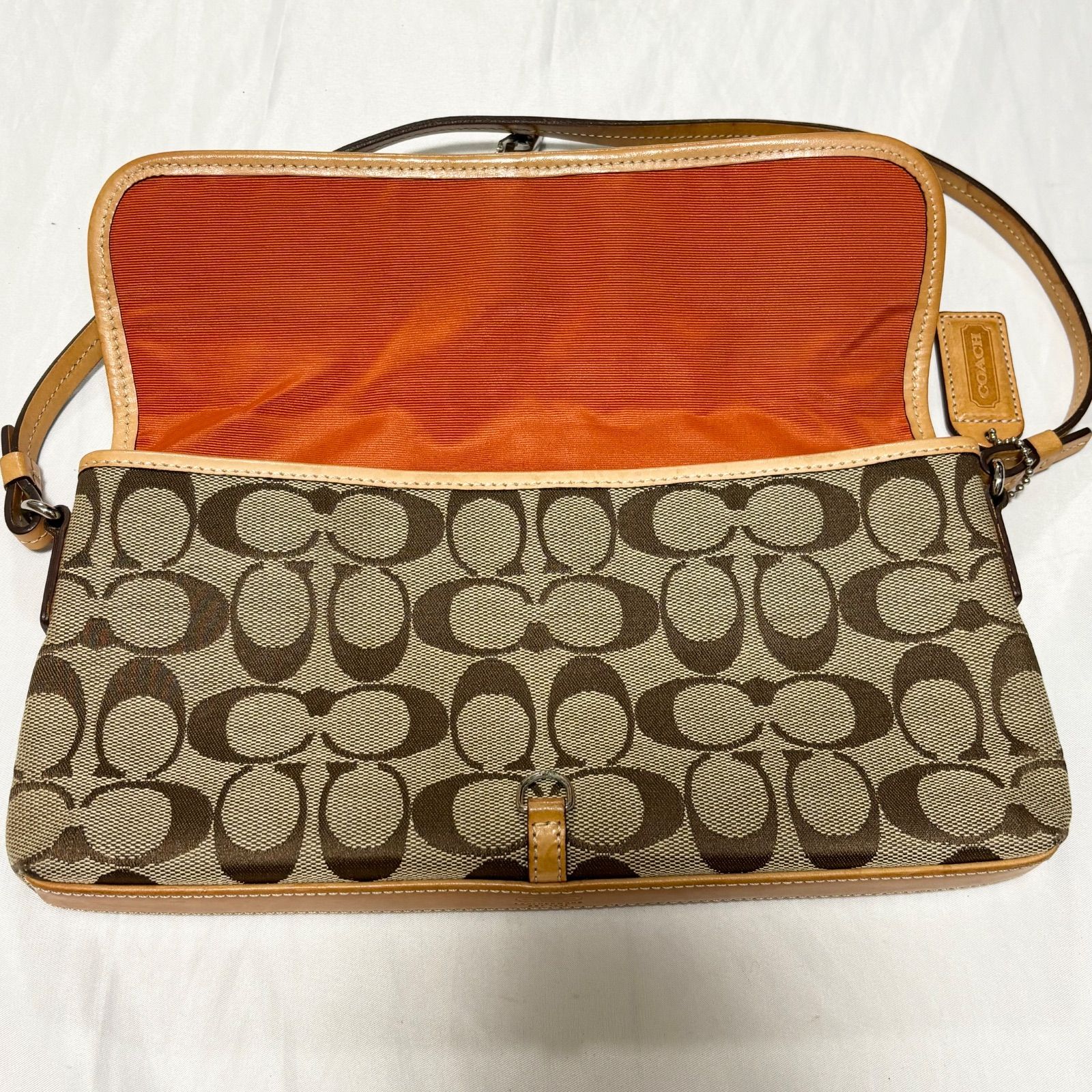 送料無料】COACH/コーチ/ショルダーバッグ/ミニバッグ/ベージュ