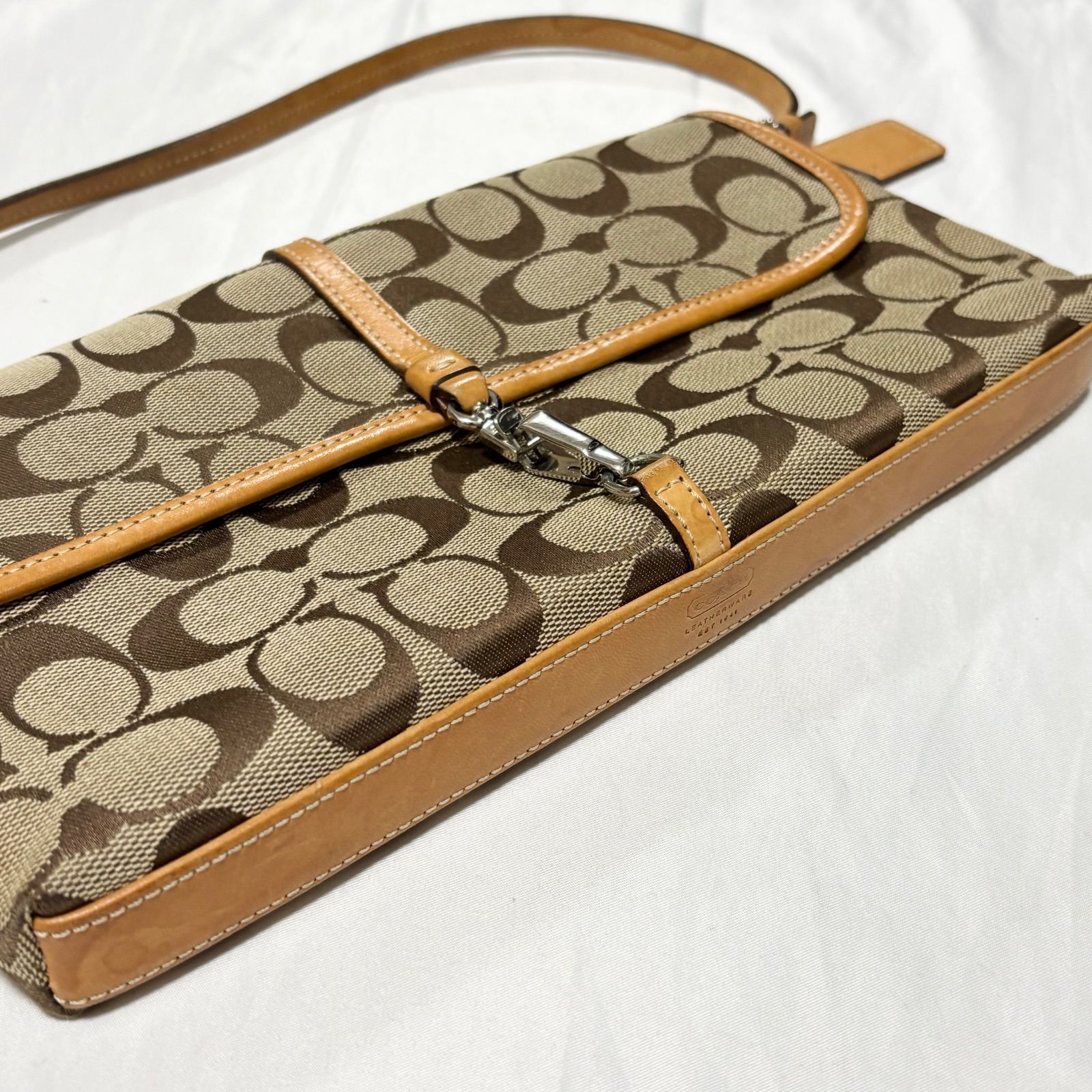 送料無料】COACH/コーチ/ショルダーバッグ/ミニバッグ/ベージュ