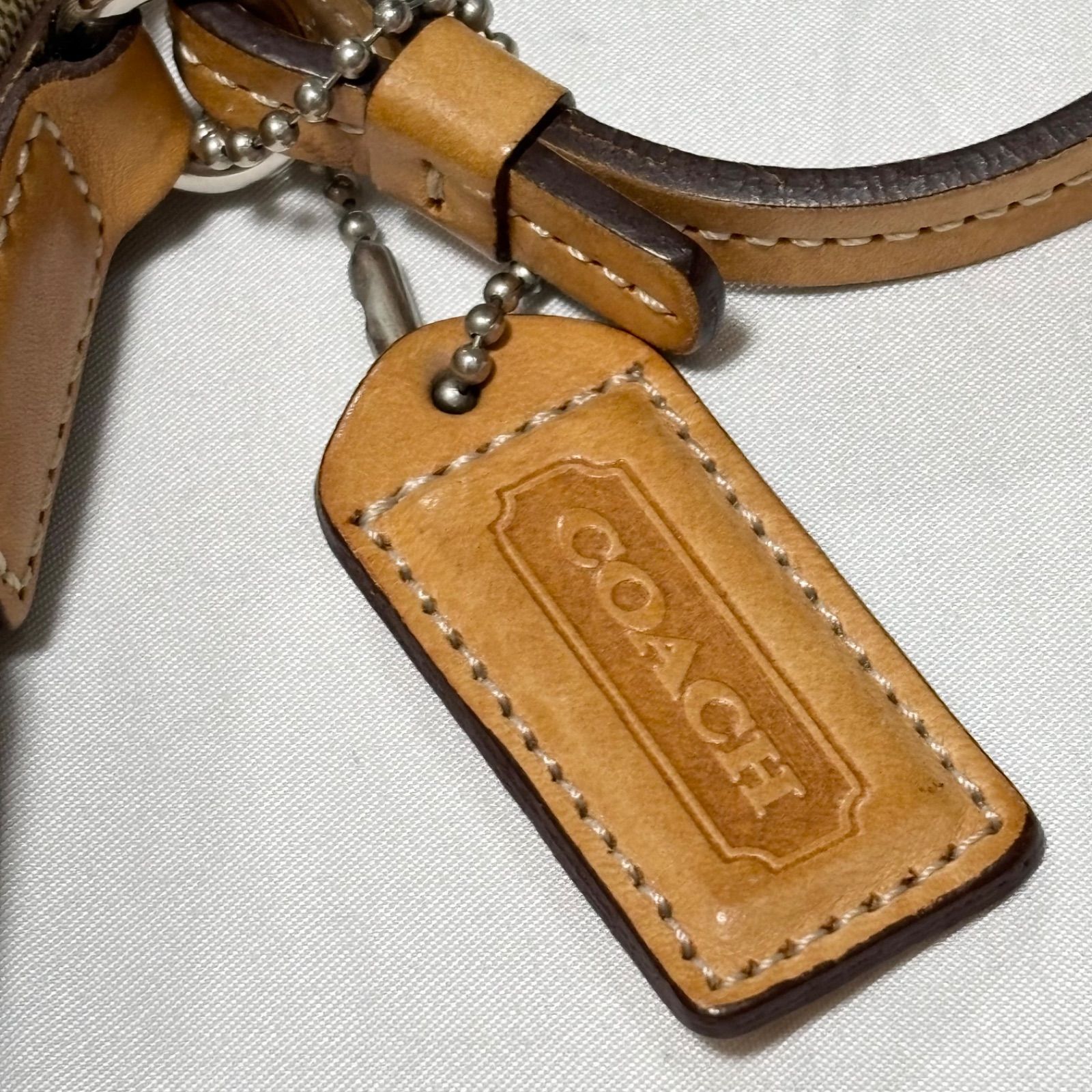送料無料】COACH/コーチ/ショルダーバッグ/ミニバッグ/ベージュ