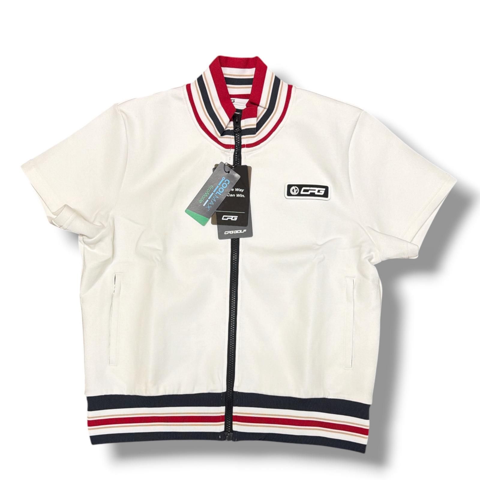 参考上代24200円 未使用 CPG GOLF 半袖ジップシャツ ゴルフウェア