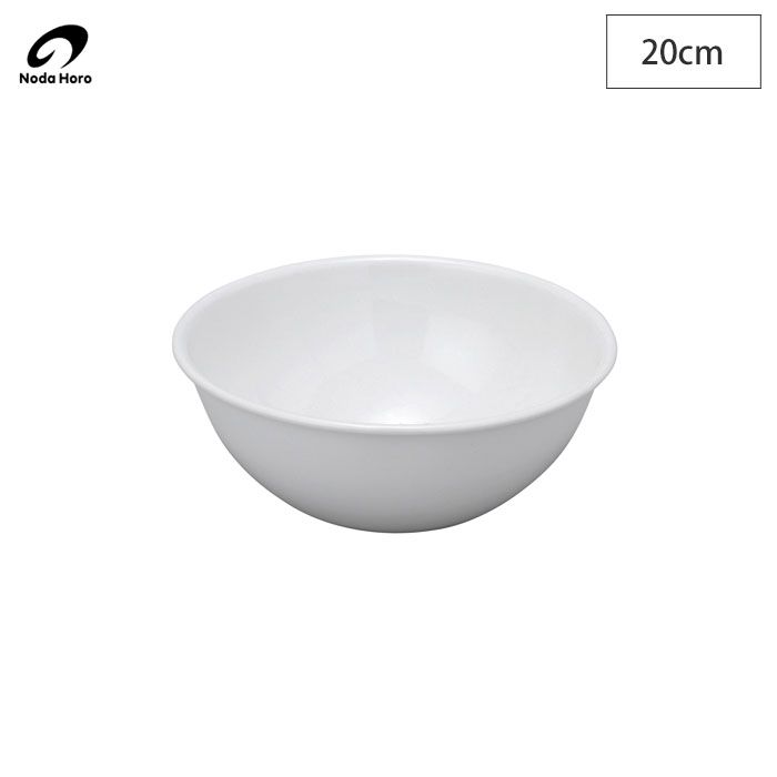 신제품 노다 에나멜 보울 20cm 1.5L BO-20W [조리 용품 조리 도구 에나멜 볼 키친 할로우 화이트 오븐 쿠킹 인 재팬]