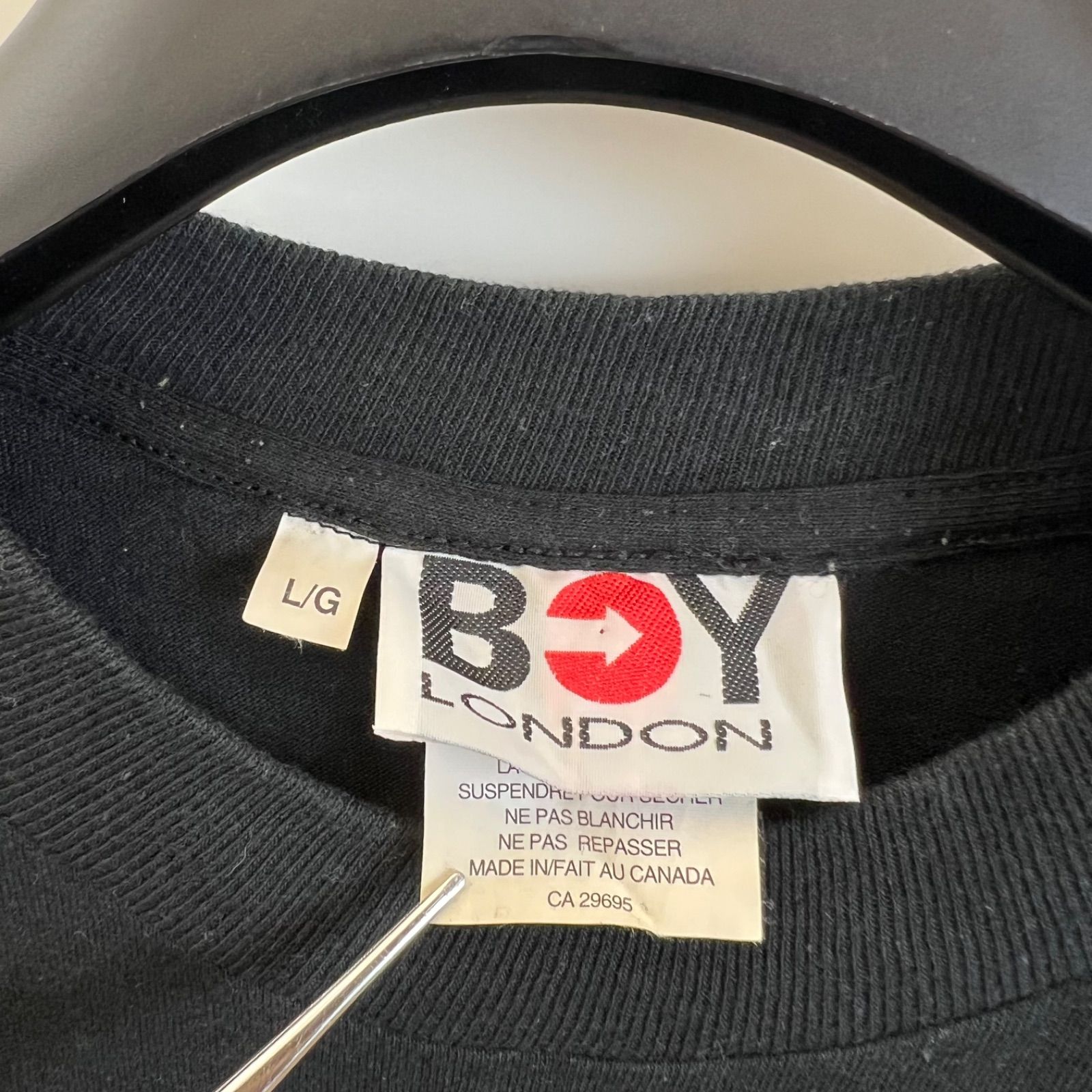 BOY LONDON 90s CANADA vintage patch Tee L ボーイロンドン カナダ製