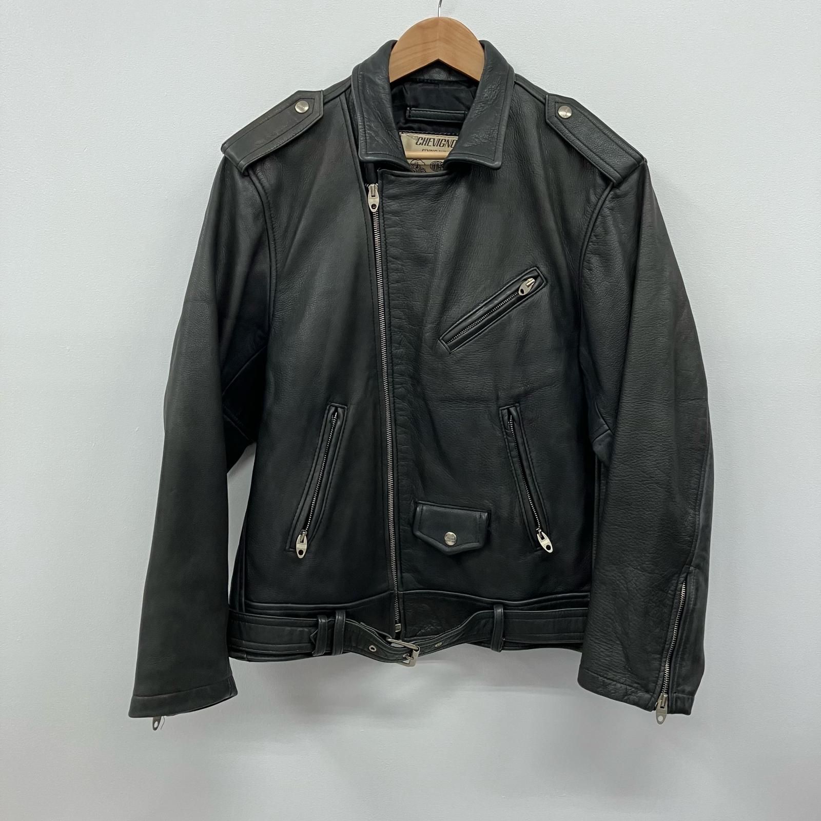 【イオン広店】 中古 ライダースジャケット CHEVIGNON ブラック サイズ：M 【93】 イオン広店】 中古 ライダースジャケット CHEVIGNON ブラック サイズ