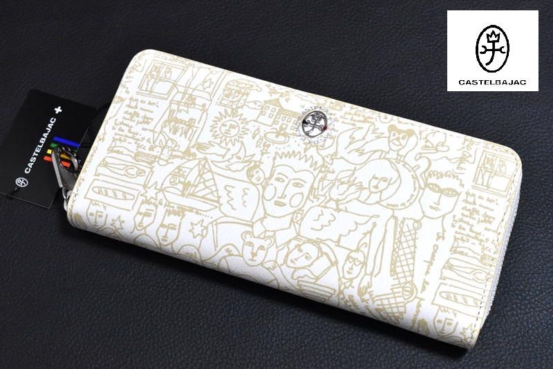新品 CASTELBAJAC【ガルニエ】ラウンドファスナー長財布 076616