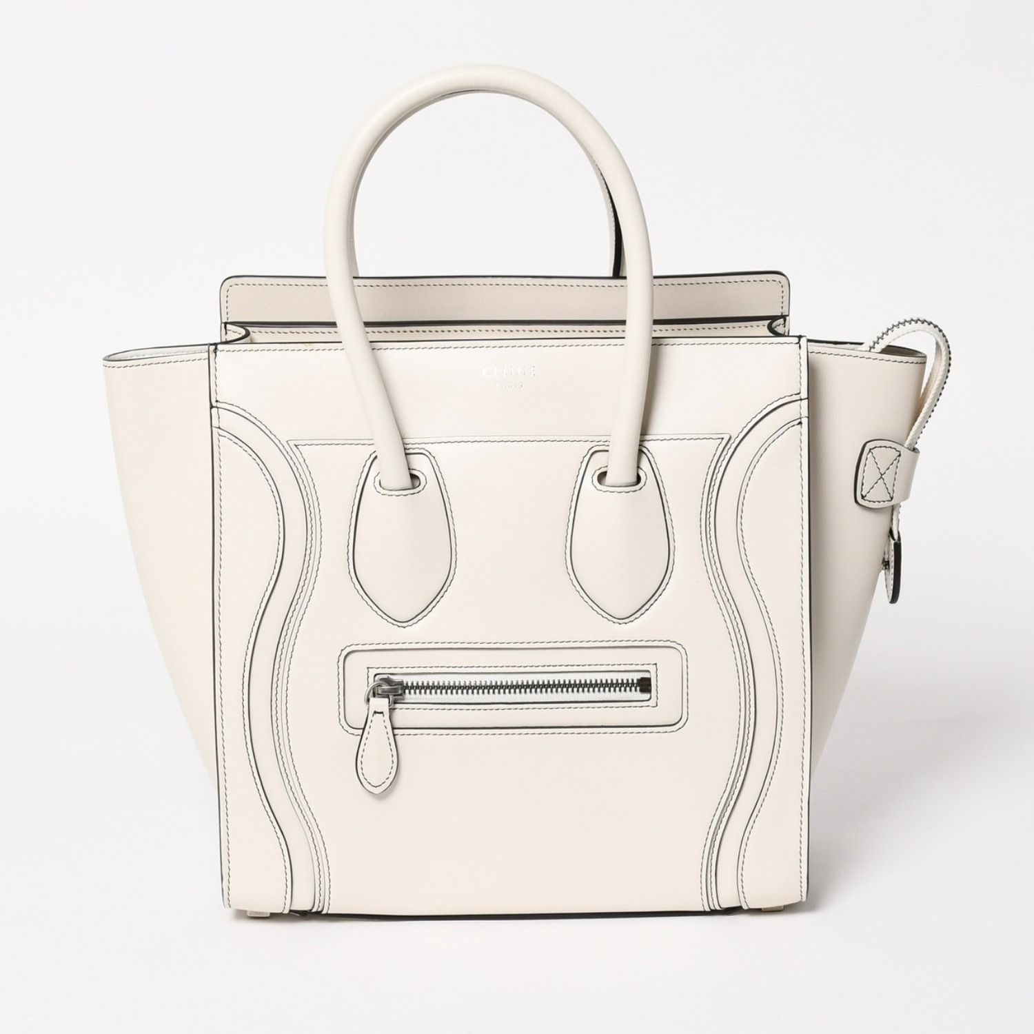 CELINE　セリーヌ　フィービー　プルオン　ホワイト　37 CELINE セリーヌ ハンドバッグ マイクロラゲージ フィービー期