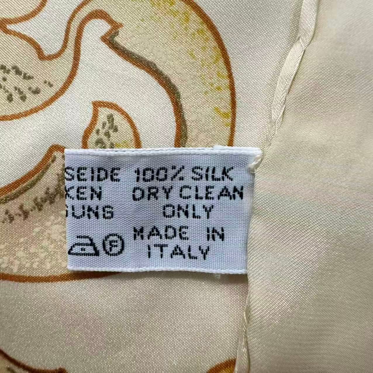 美品 CHANEL シャネル スカーフ ひまわり柄 シルク マルチカラー