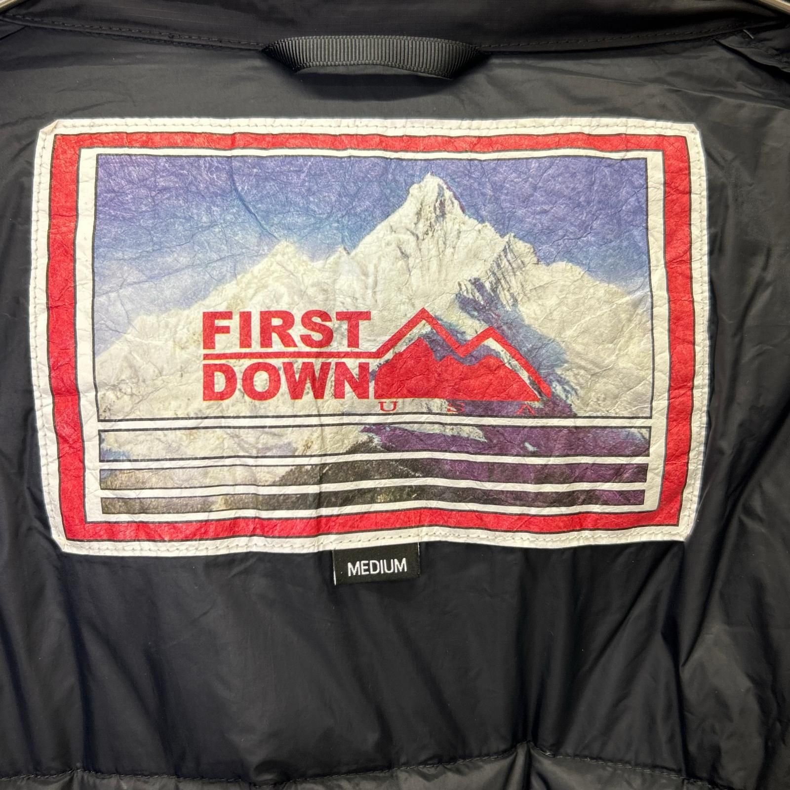 FIRST DOWN ファーストダウン 233-1536 ブラック ダウンジャケット M