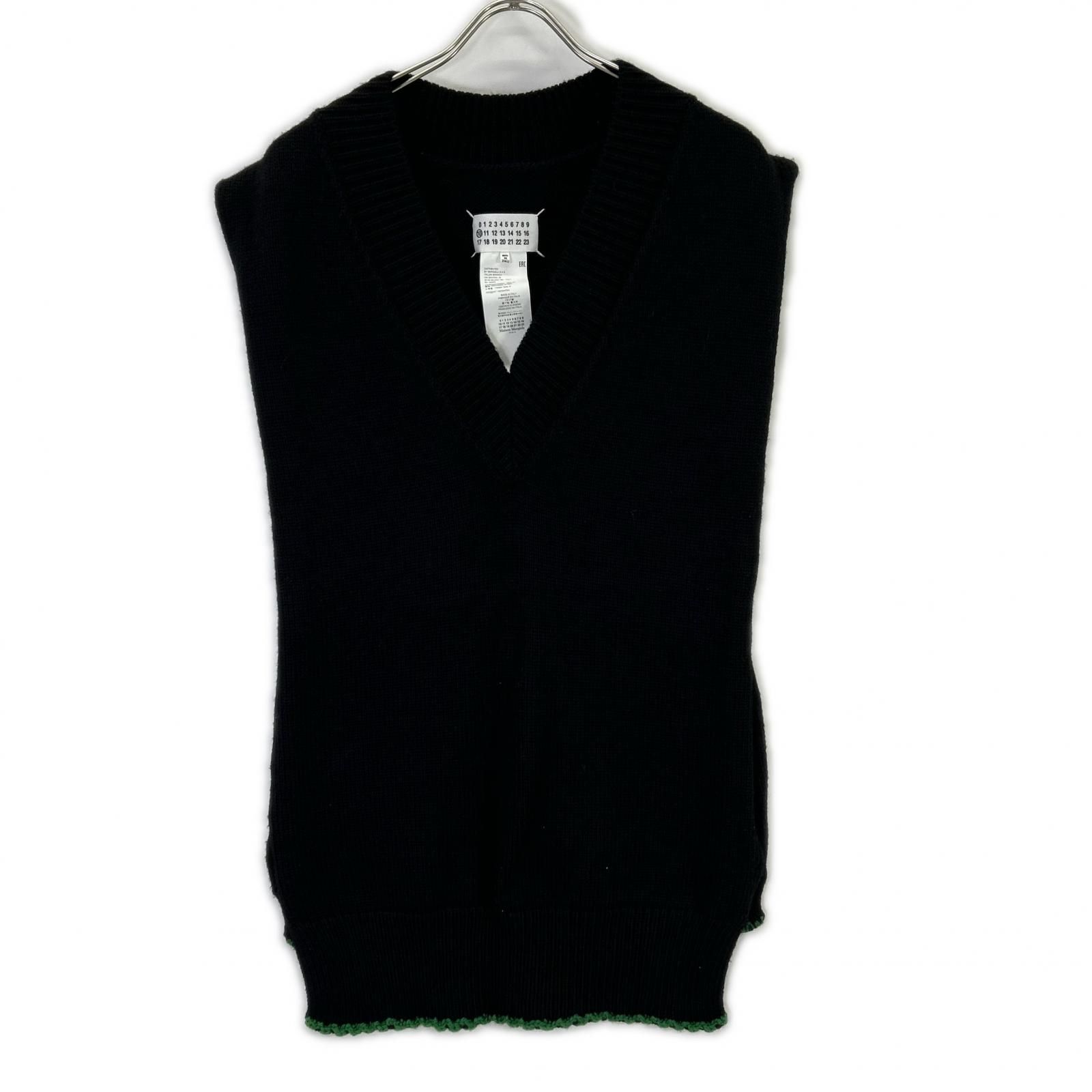 Maison margiela メゾンマルジェラ S50TH0052 ブラック ニットベスト M