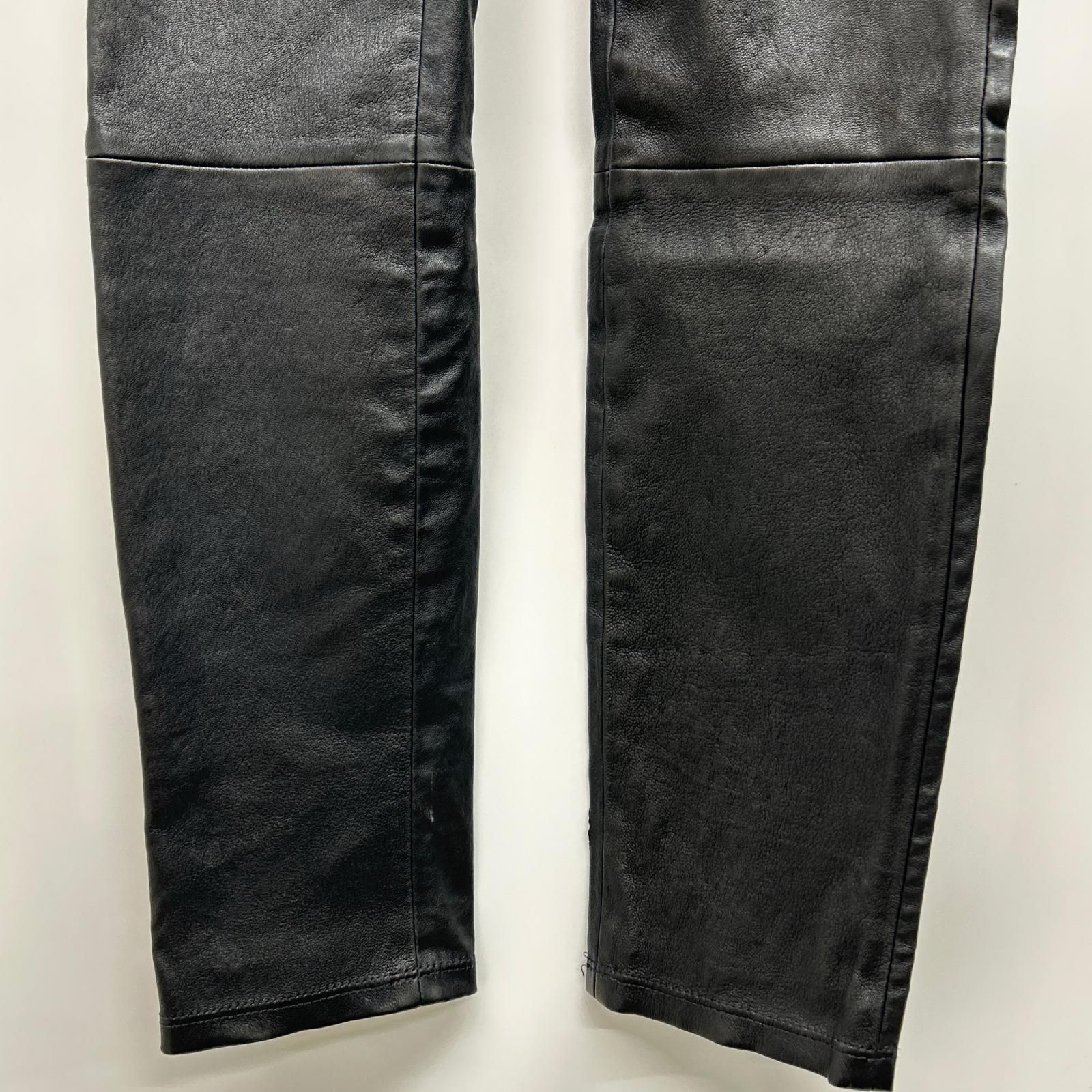 Helmut Lang ヘルムートラング ブラック シープスキン レザースキニー