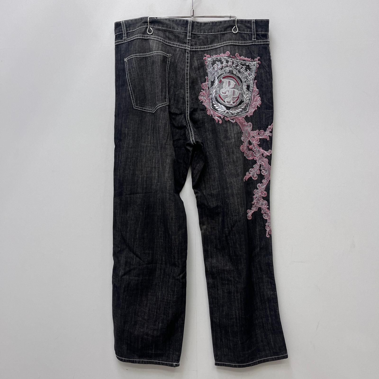 【加古川店】 中古 デニムパンツ 刺? ブラック サイズ：42 【107】 加古川店】 中古 デニムパンツ 刺? ブラック サイズ：42 【107