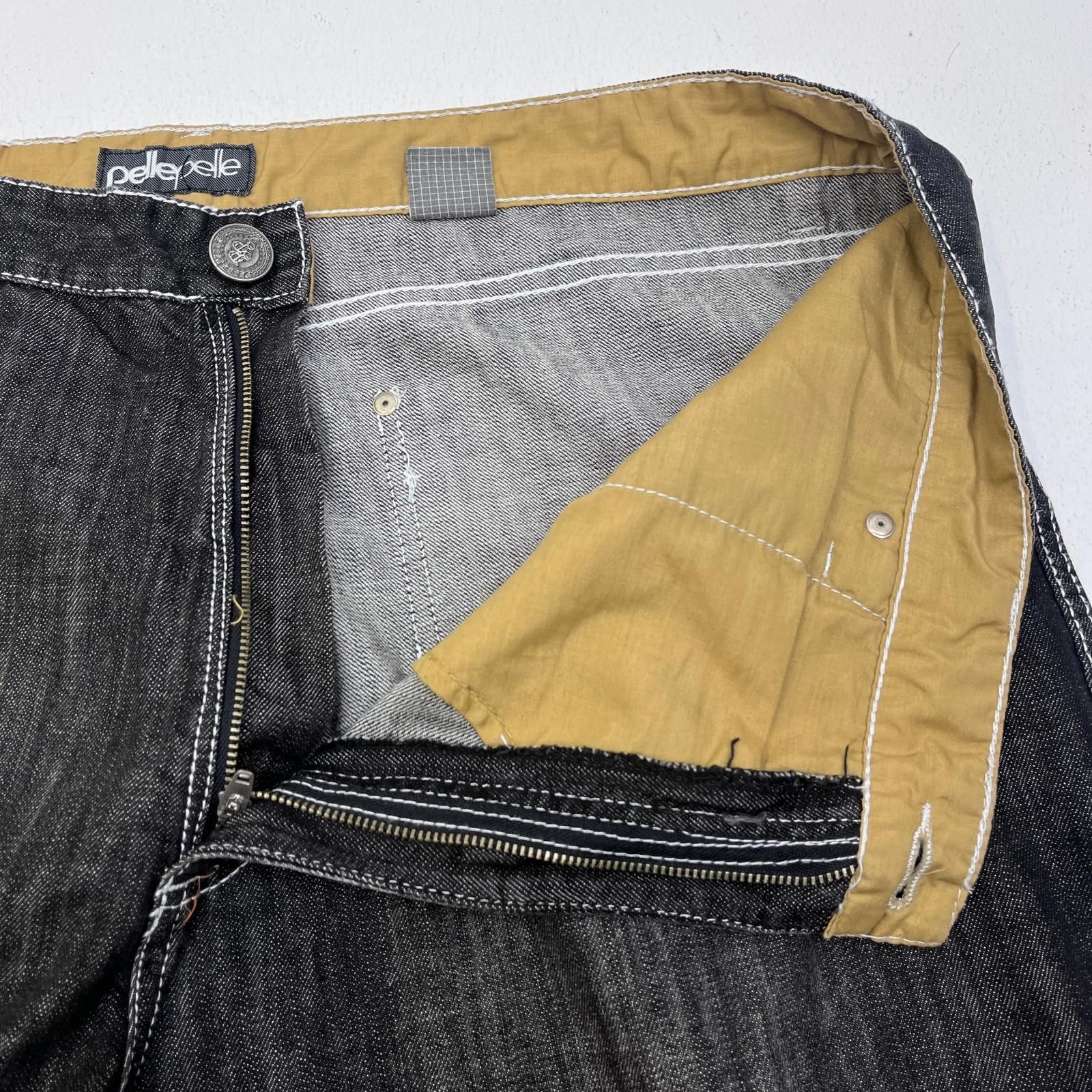 【加古川店】 中古 デニムパンツ 刺? ブラック サイズ：42 【107】 加古川店】 中古 デニムパンツ 刺? ブラック サイズ：42 【107