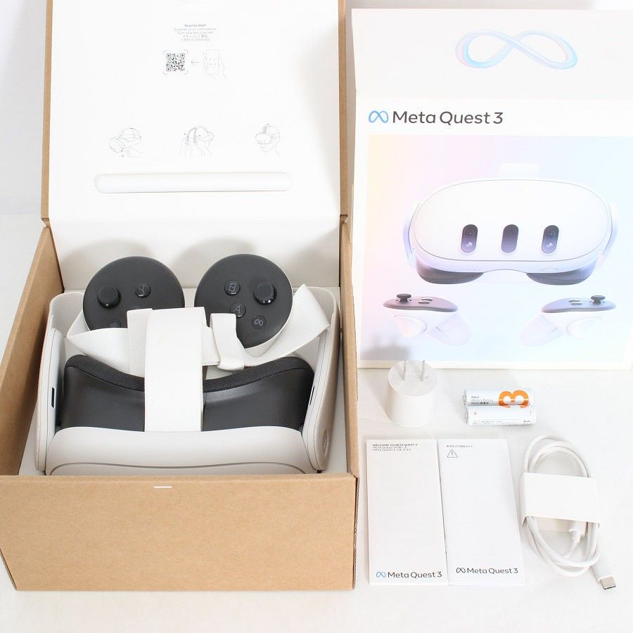 美品】Meta Quest 3 128GB VR ヘッドマウントディスプレイ ヘッド