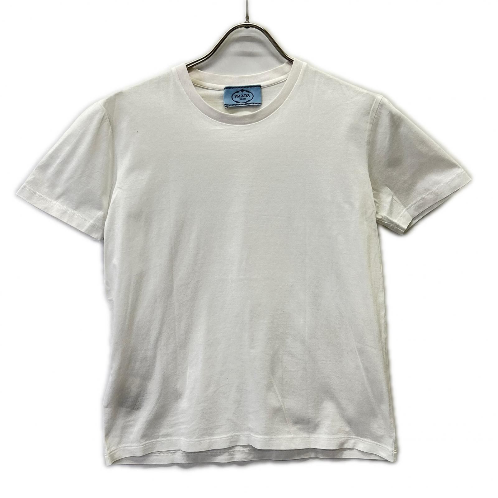PRADA プラダ 18年製 35570 ホワイト コットン Tシャツ M - メルカリ