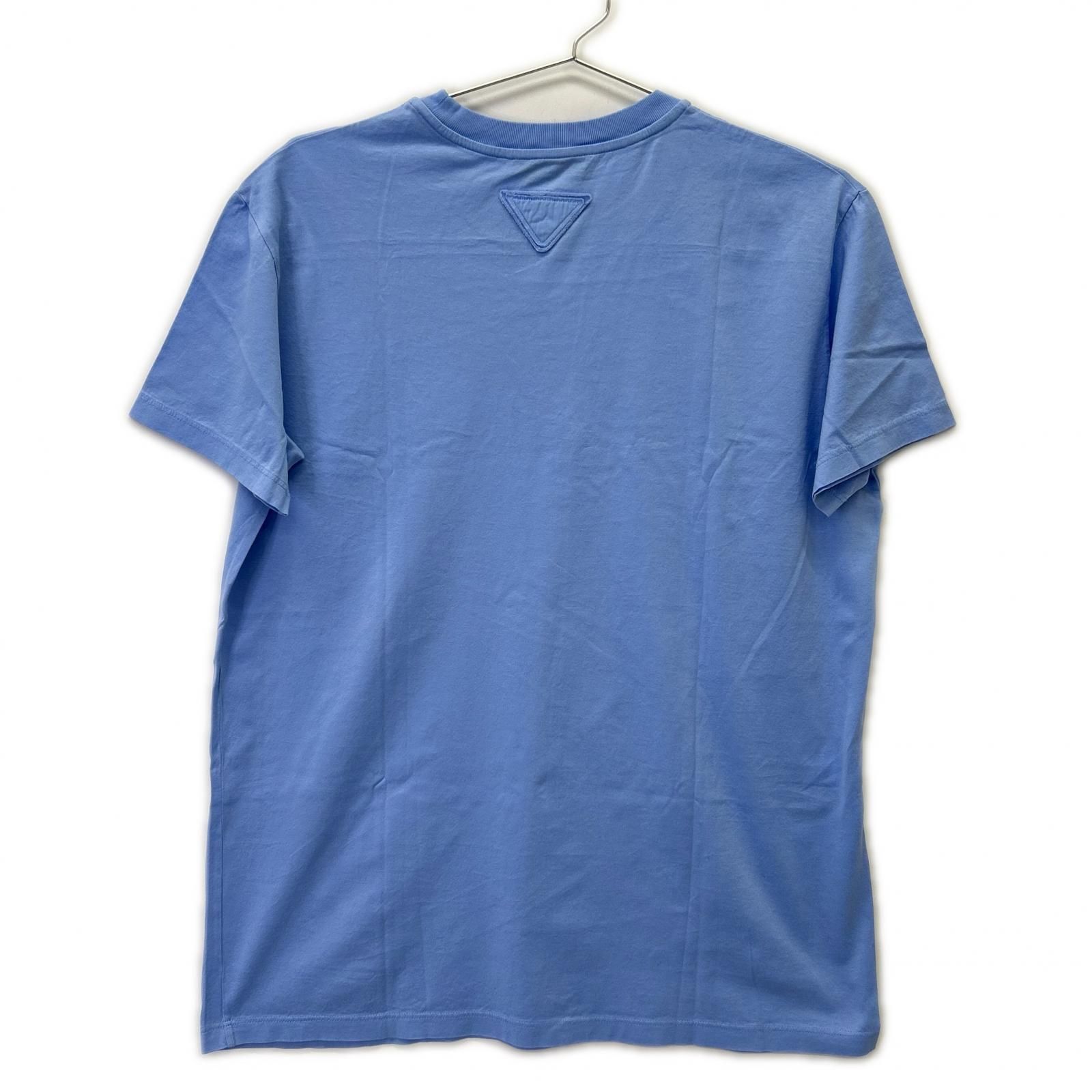 PRADA プラダ 19年製 135520 ライトブルー コットンTシャツ L - メルカリ