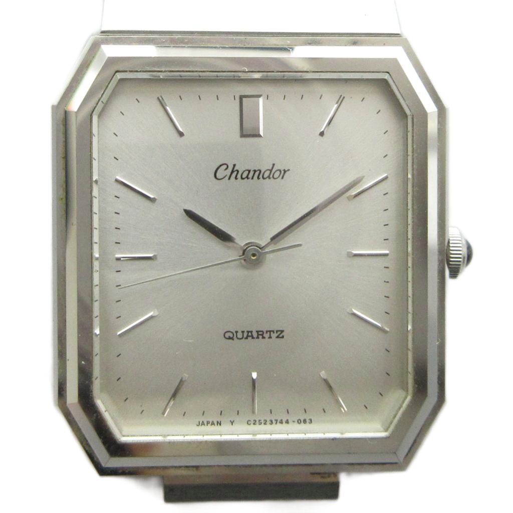オリエント ORIENT Chandor シャンドール C25374-40 腕時計 ヴィンテージ アンティーク ウォッチ クォーツ シルバーカラー 銀色 ■GY18 /MQ