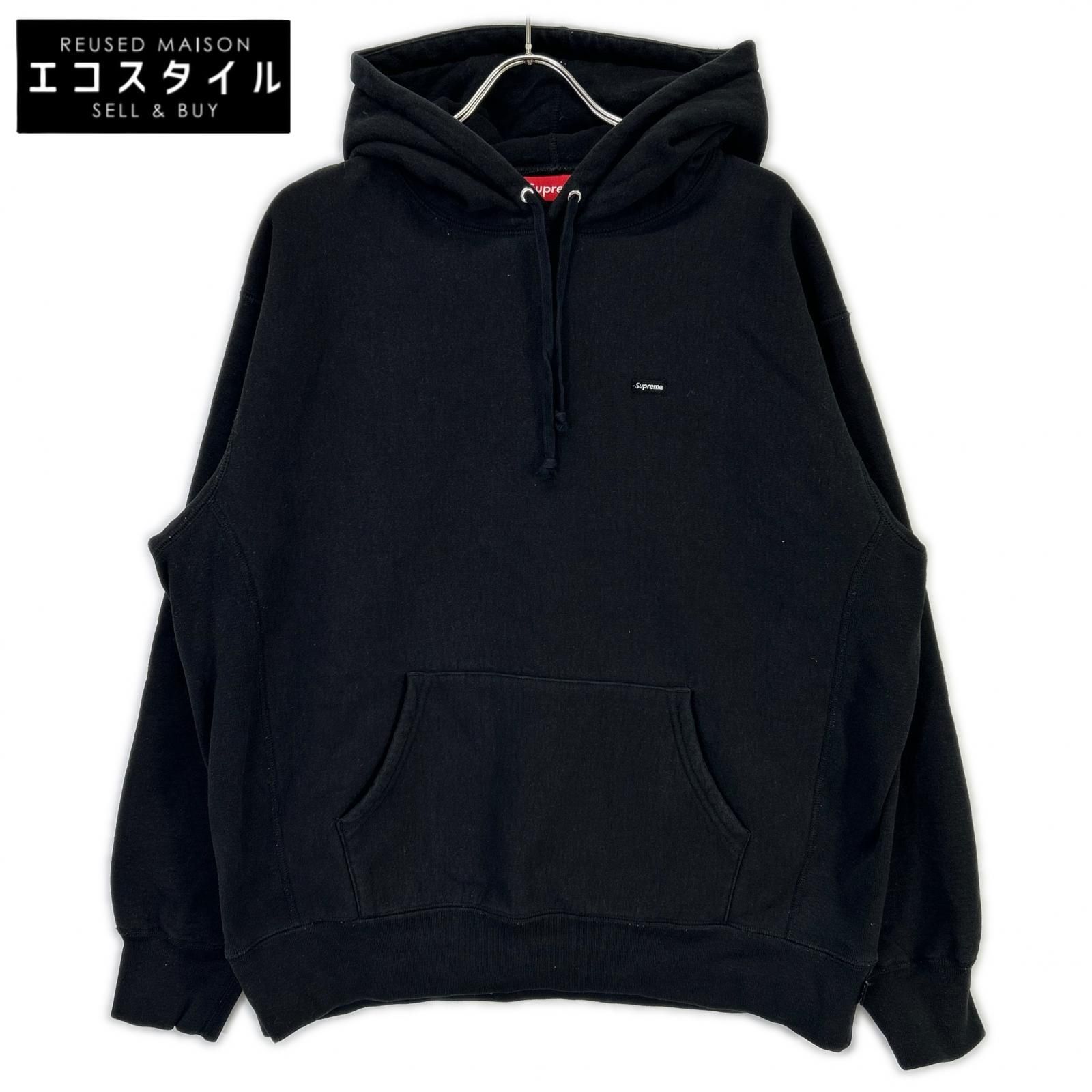 Supreme シュプリーム ブラック スモールボックスロゴパーカ L