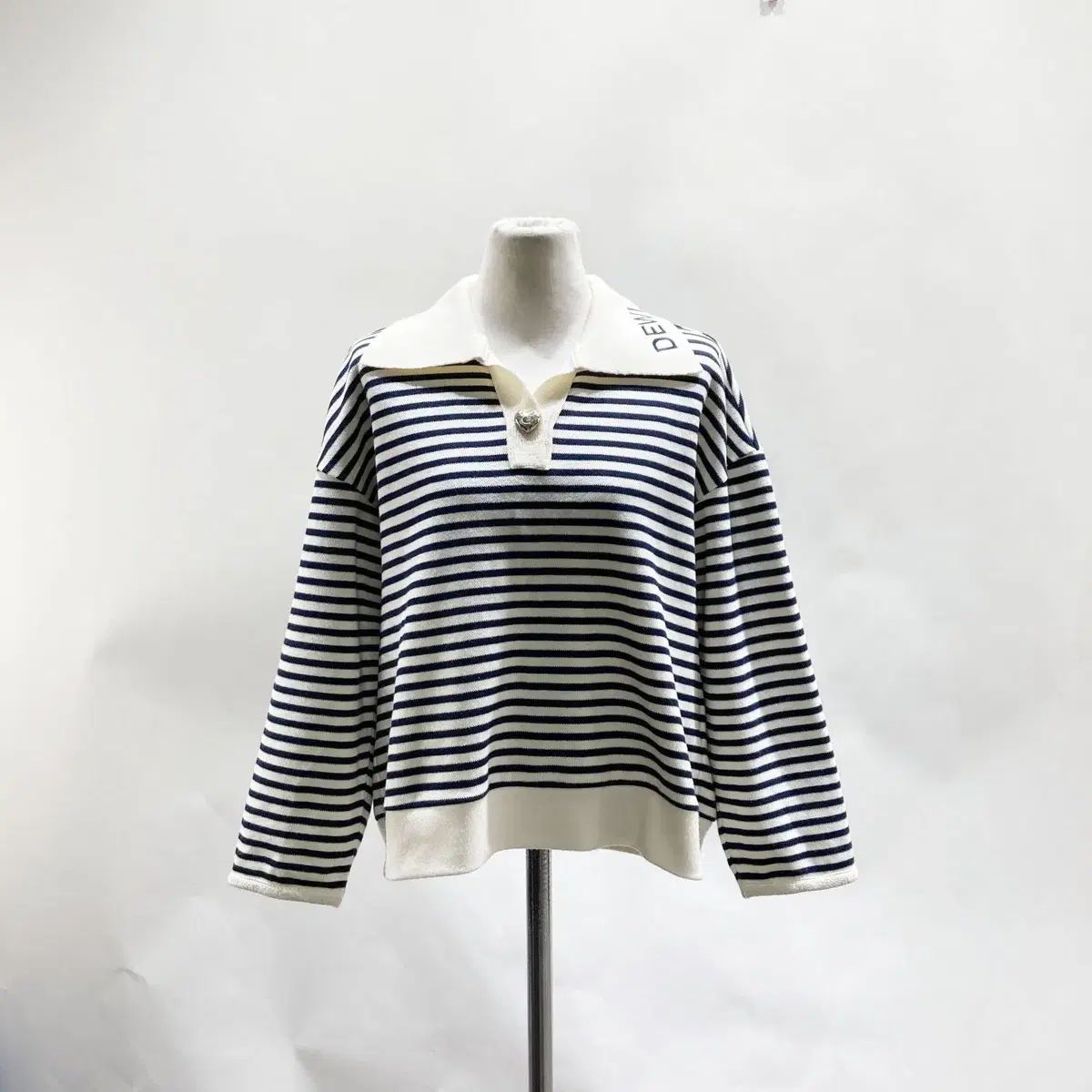 DEWL 2023 カラロゴ ストライプ Tシャツ 55 ジーンズセンス