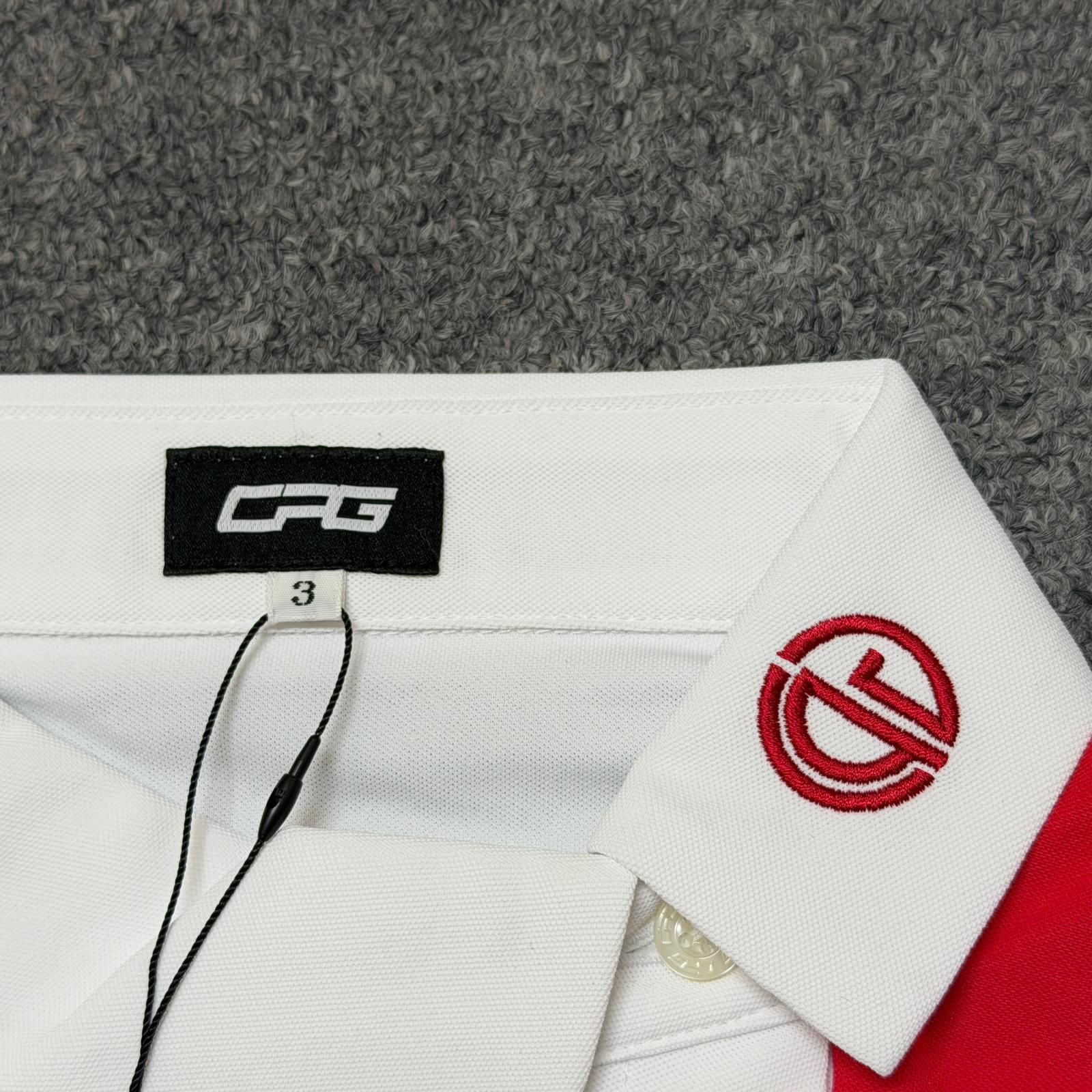 参考上代19800円 未使用 CPG GOLF バイカラーノースリーブシャツ