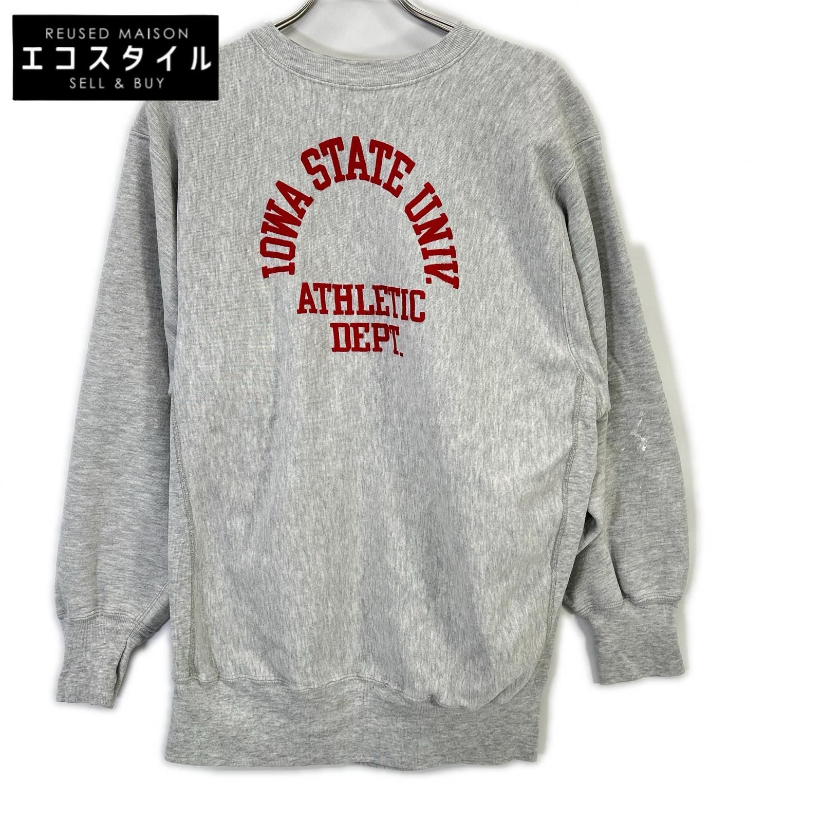 Champion　チャンピオン　80's トリコタグ IOWA 3段プリント リバースウィーブスウェット　XXL