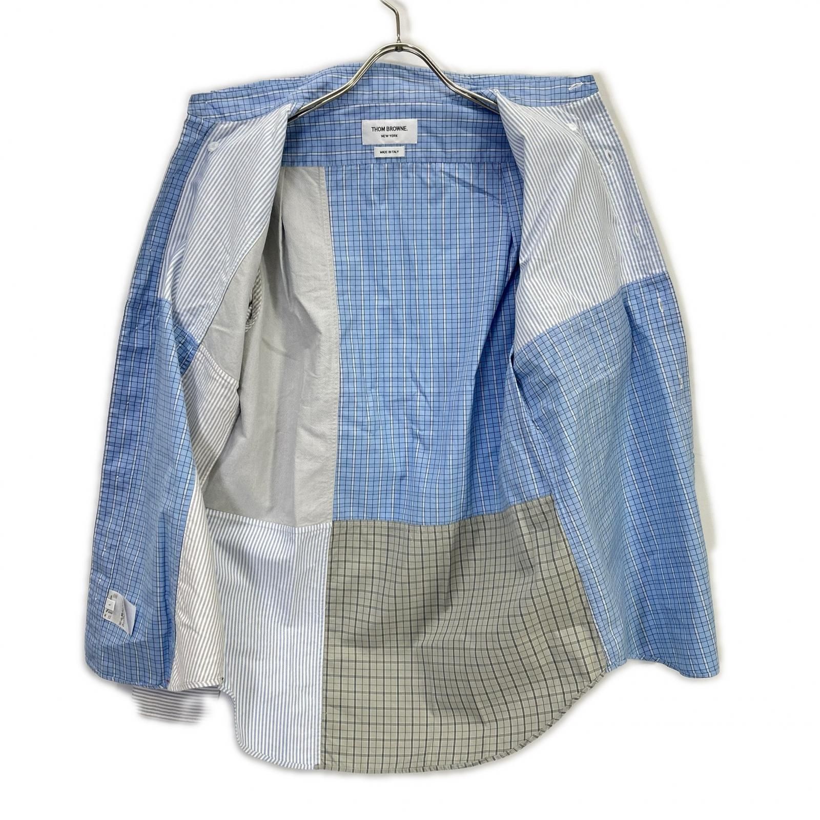 THOM BROWNE トムブラウン MWL320A-07147480 ライトブルー パッチ