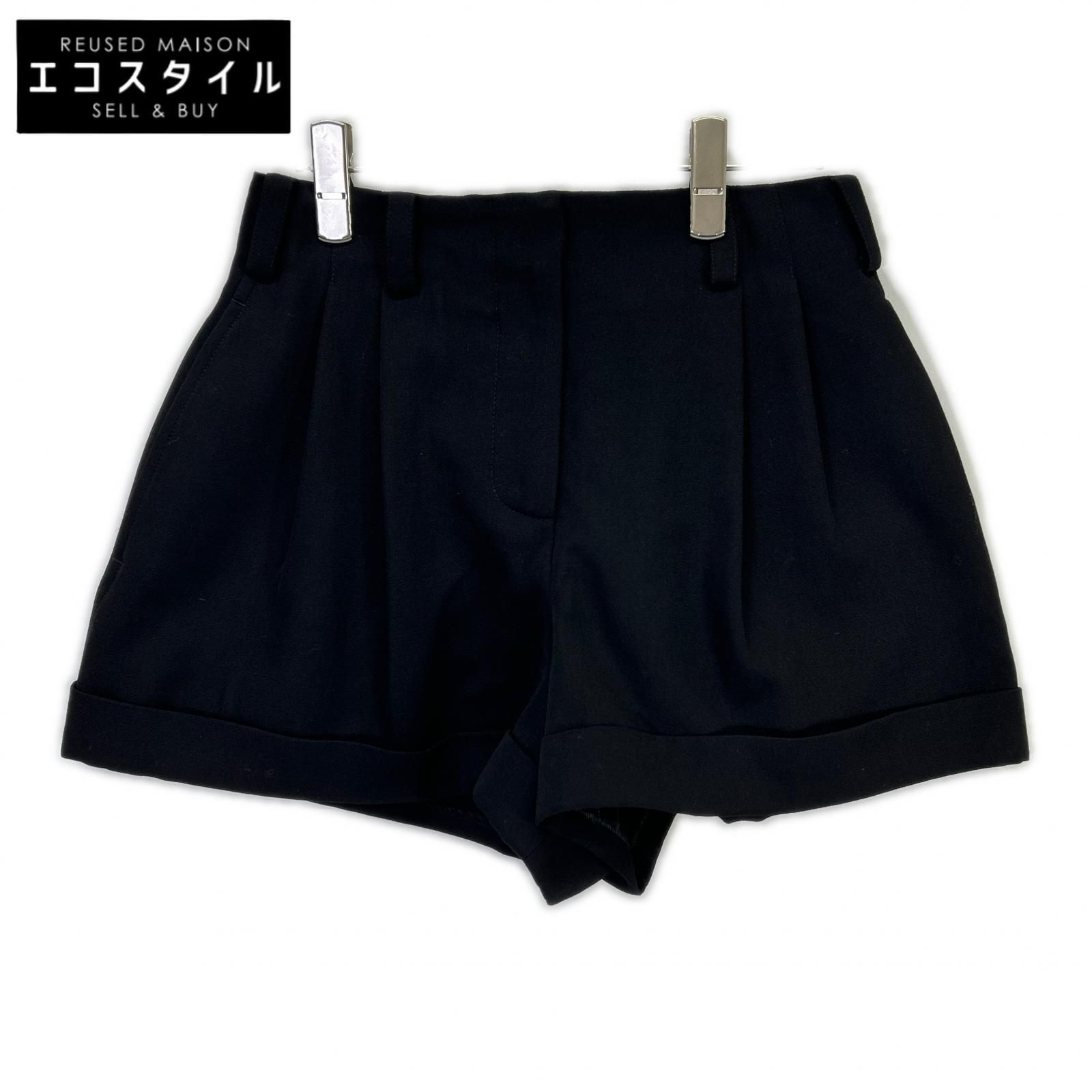 GIVENCHY　ジバンシィ　BW5173164J 26SS ブラック タック ショートパンツ　36