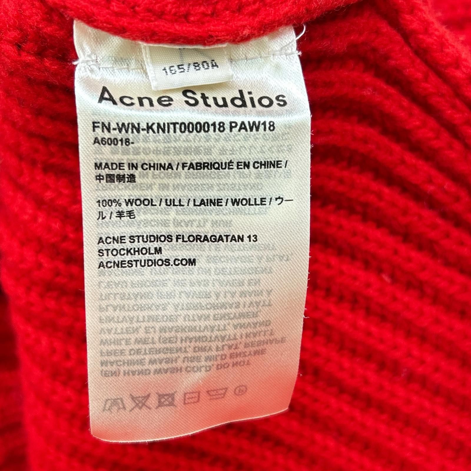 ACNE STUDIOS アクネ ストゥディオズ FN-WN-KNIT000018 レッド