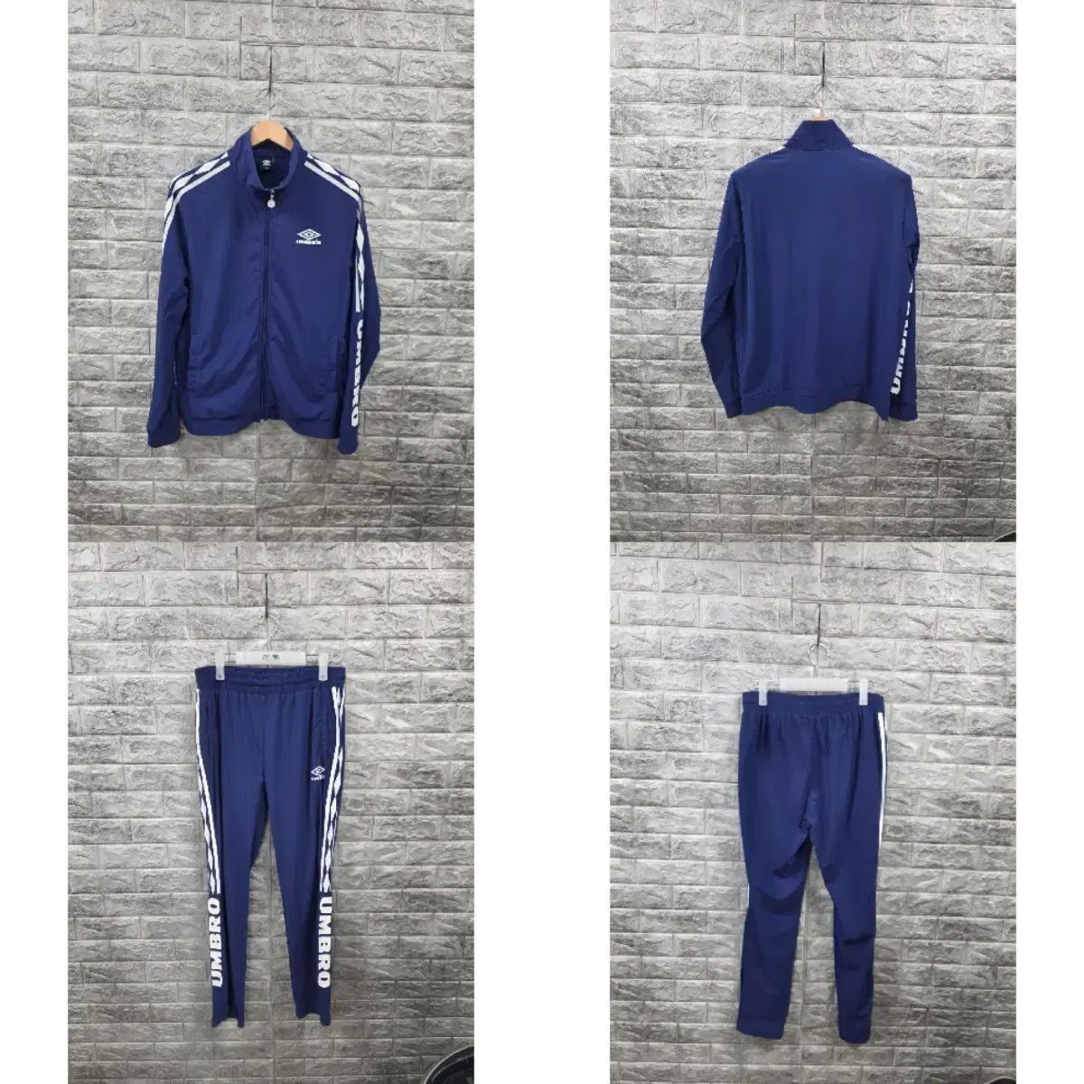 umbro アンブロ 機能性 ストレッチ トレーナー セット ネイビー サイズ 105 夏