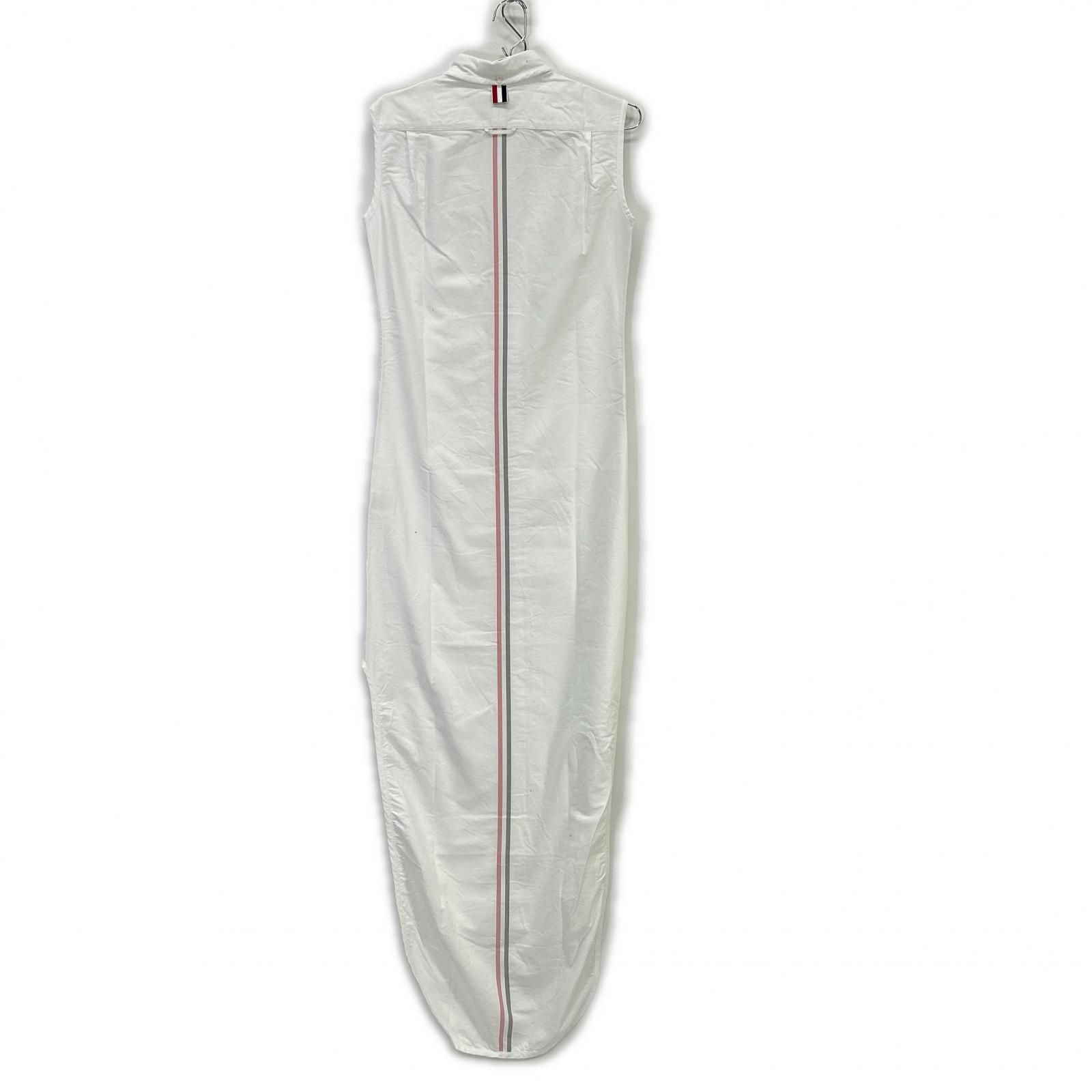 THOM BROWNE トムブラウン ホワイト オックスフォード ノースリーブ