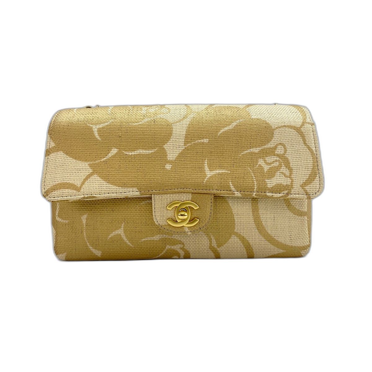 CHANEL シャネル ショルダーバッグ カメリアプリント【中古】