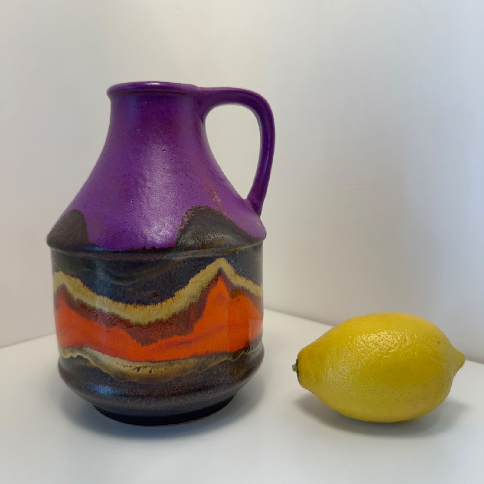 Scheurich＜シューリッヒ＞Germany Ceramic Pitcher Violet&Orange