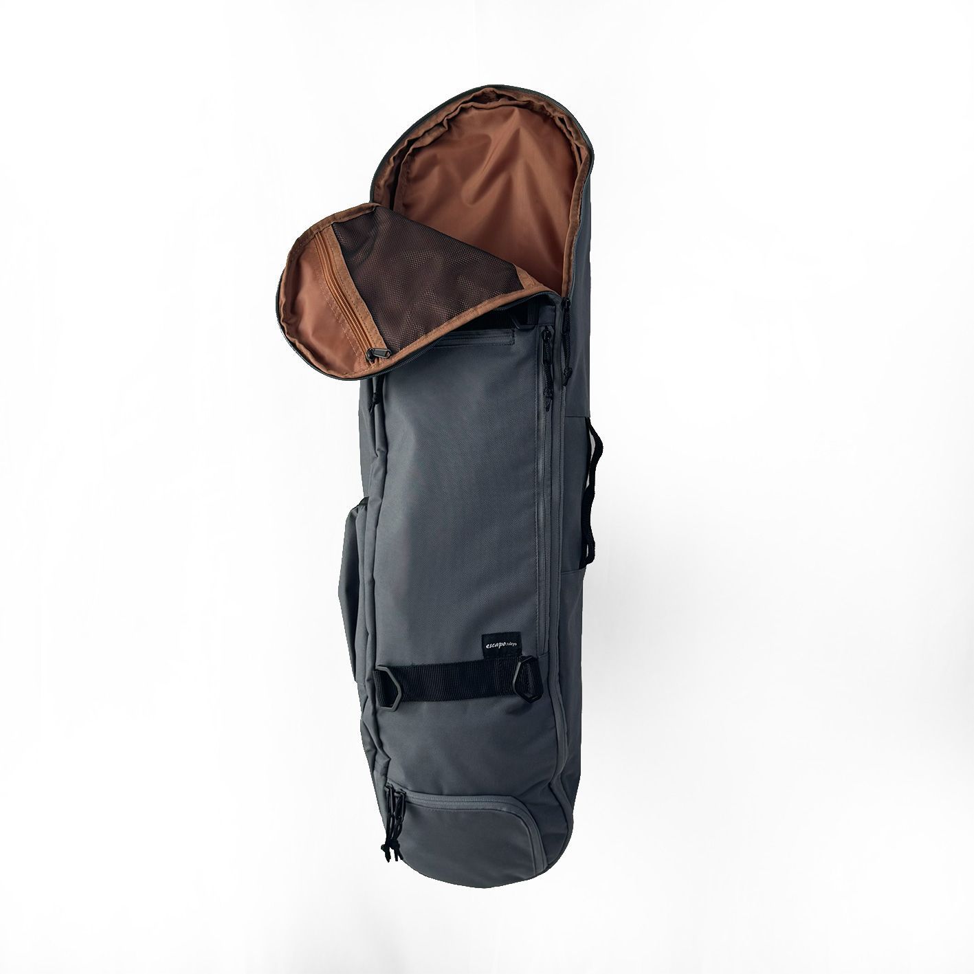 escapo skate bag スケートボードバッグ Steel Gray × Amber Camel