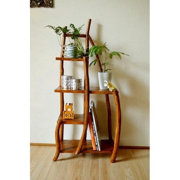 10月上旬入荷】ラック 幅40cm 収納棚 オープンラック 天然木 チーク材