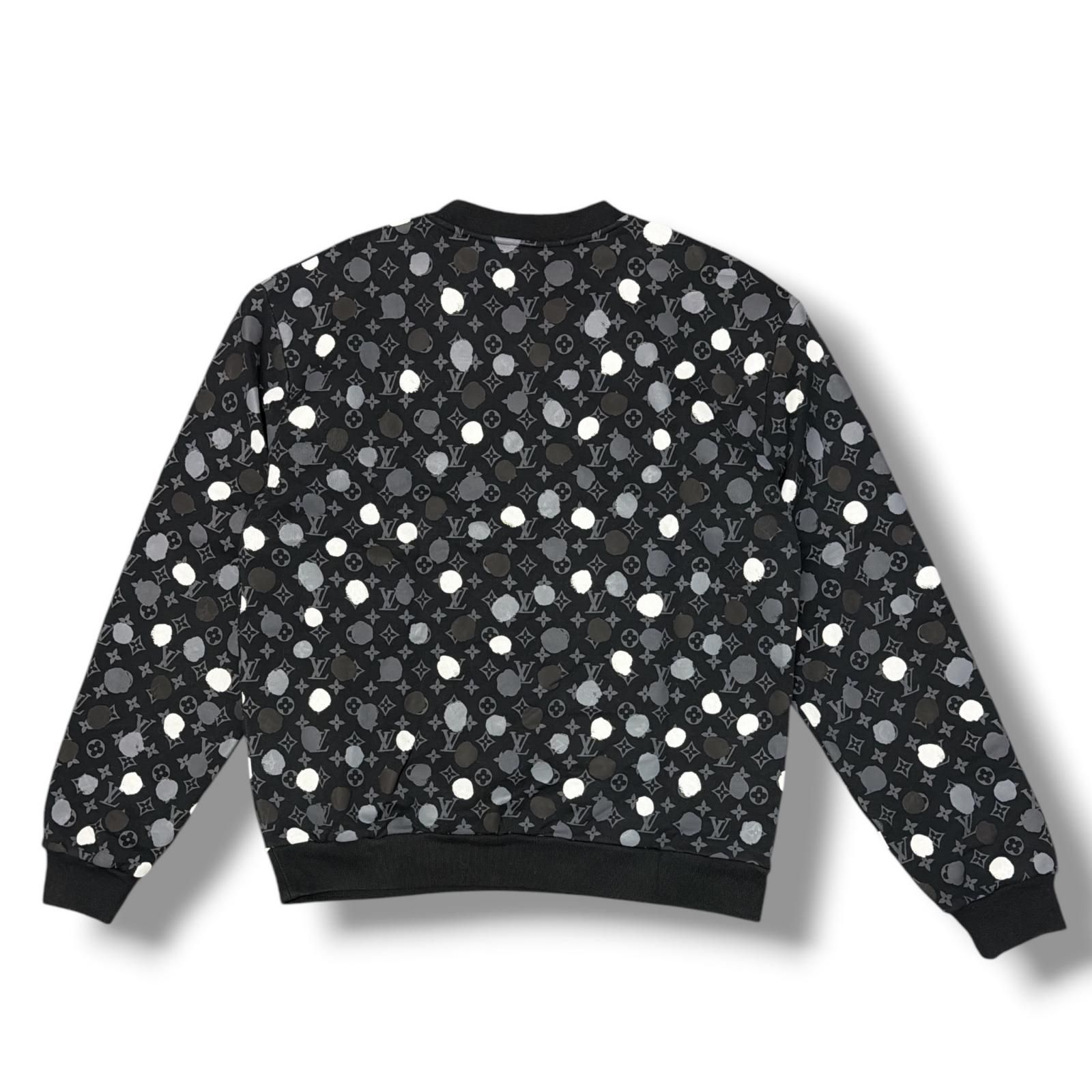 国内正規 LOUIS VUITTON 23SS ドットモノグラムクルーネックスウェット