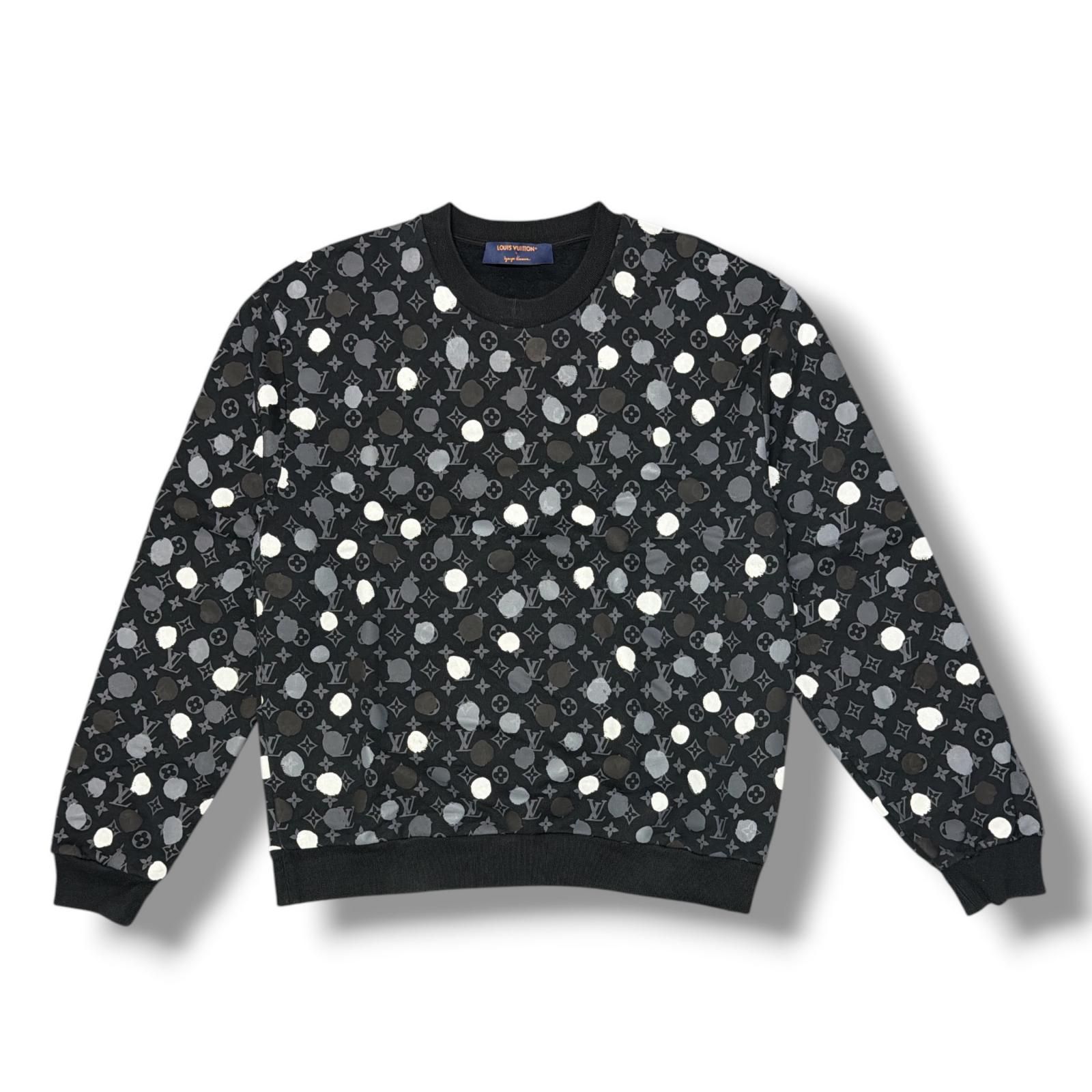 Louis vuitton 草間彌生コラボ　トレーナー 国内正規 LOUIS VUITTON 23SS ドットモノグラムクルーネックスウェット