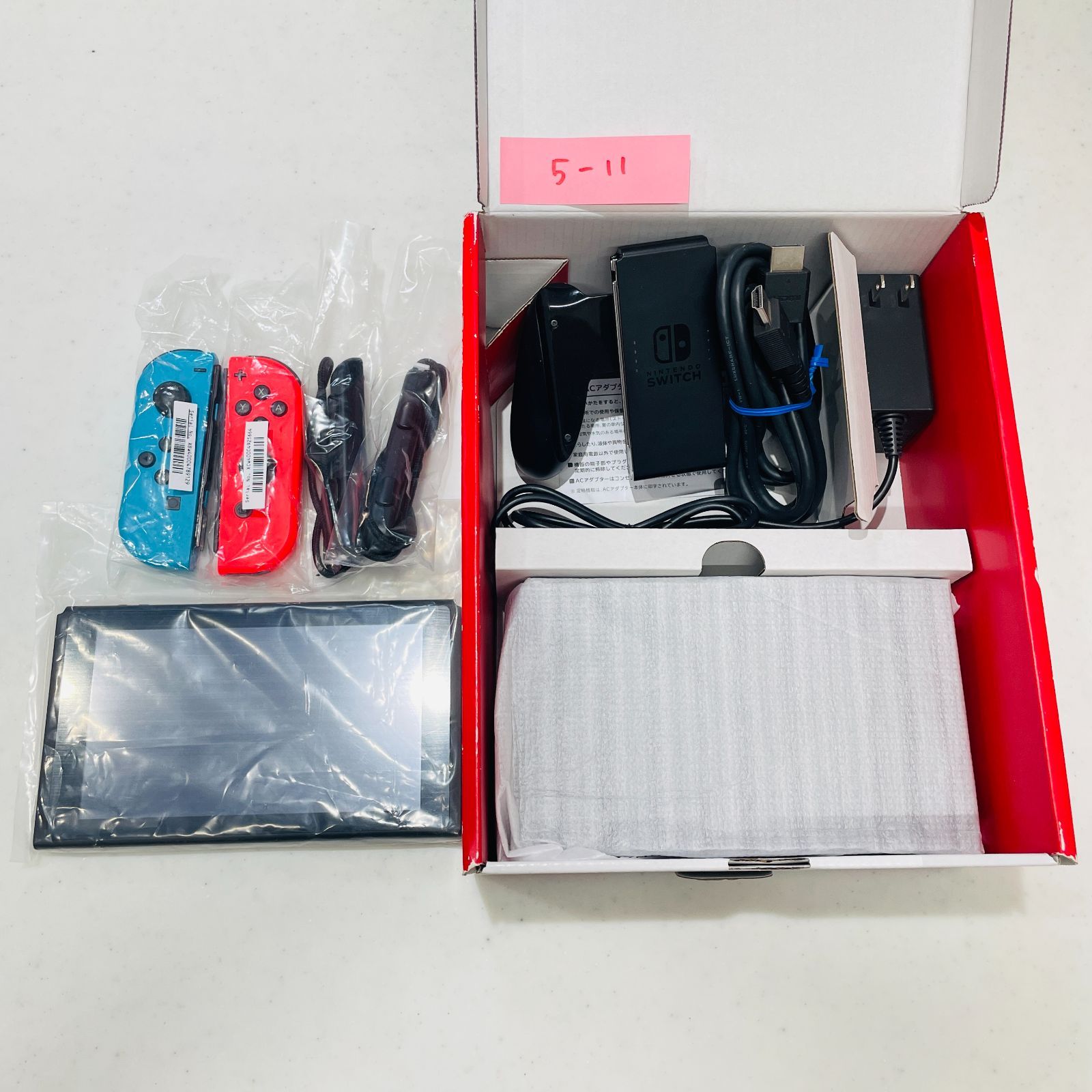 美品 完品 2022年製 Nintendo Switch 本体セット バッテリー強化版 XKJ